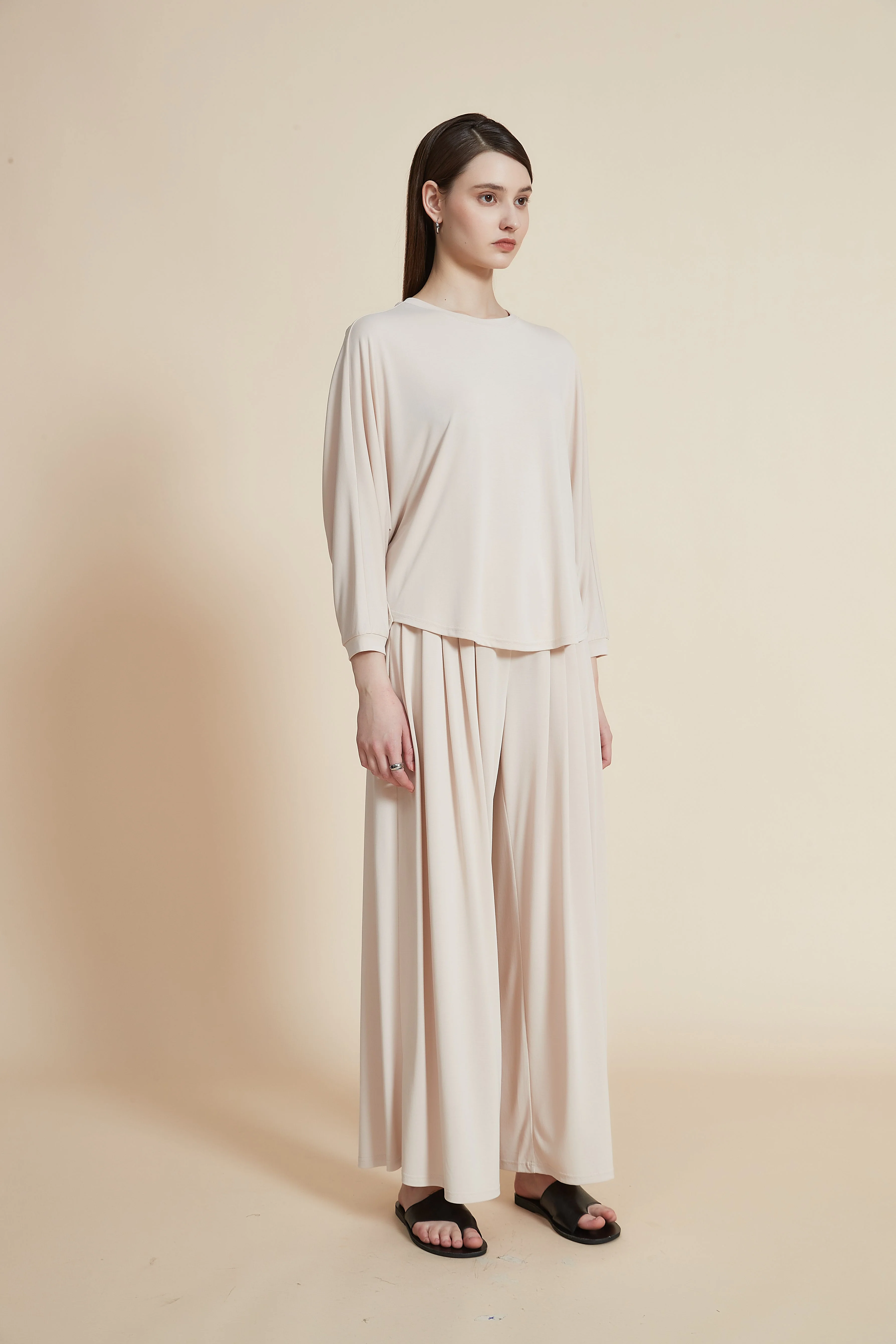 Plain Round Neck Blouse - Image 10