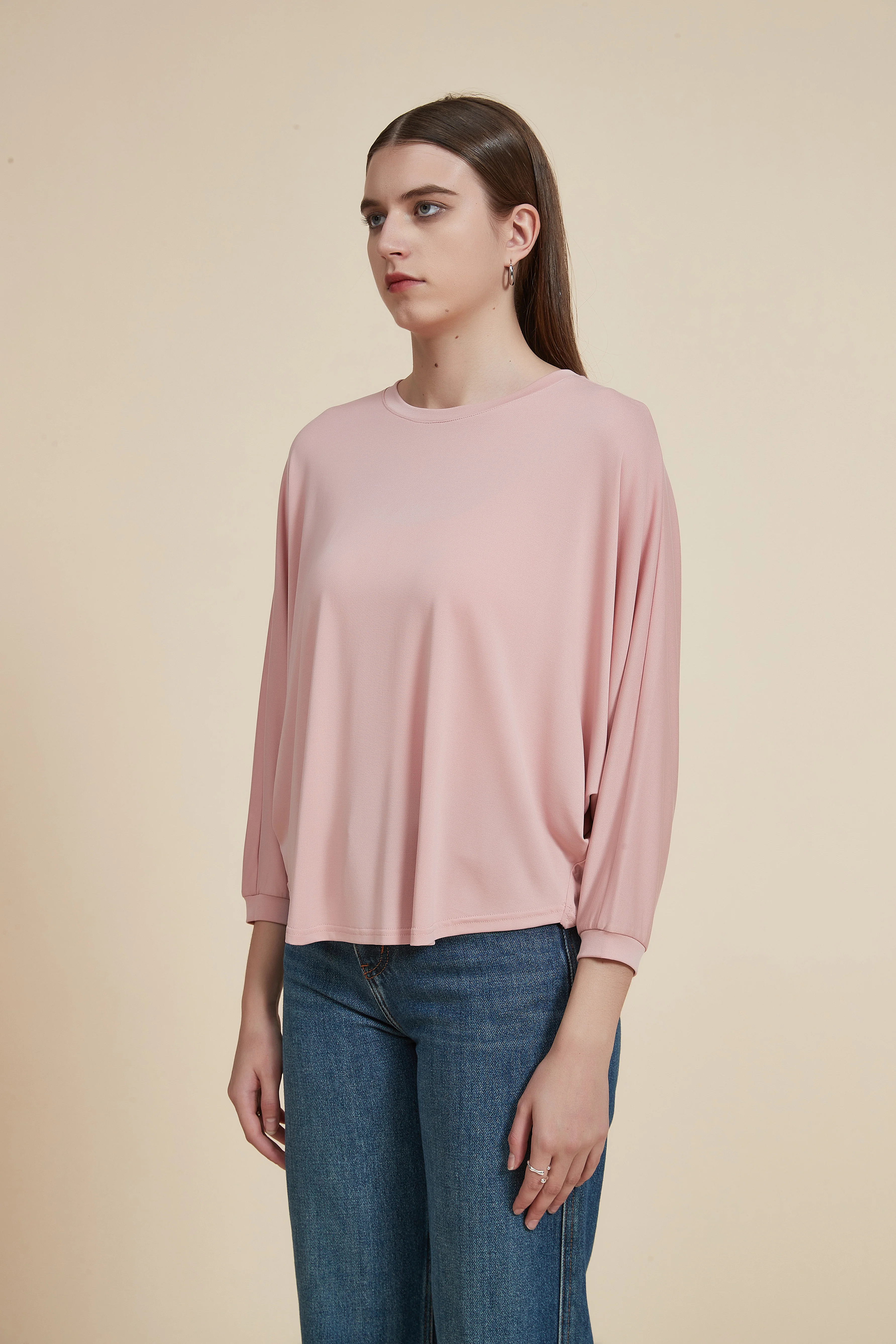 Plain Round Neck Blouse - Image 13