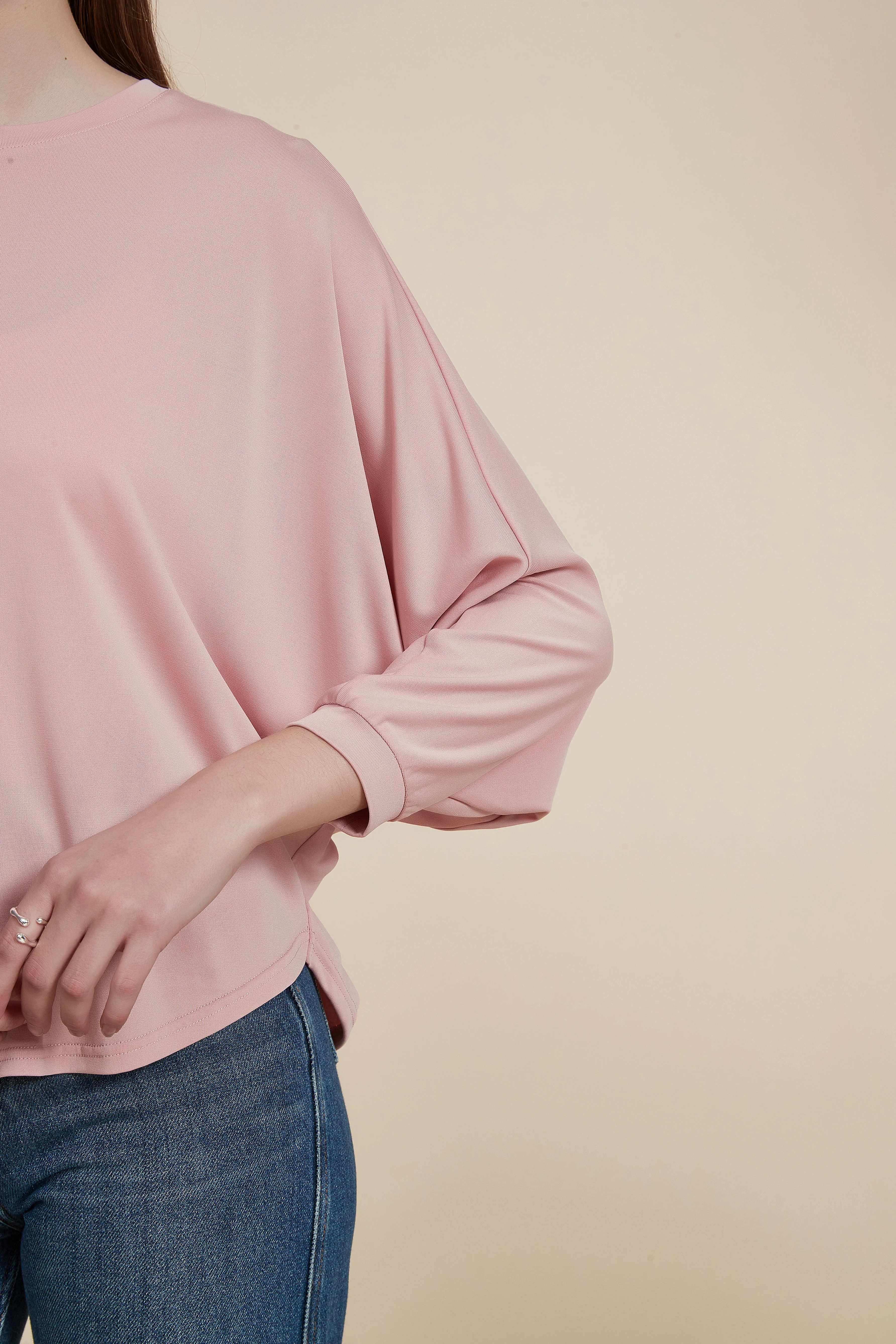 Plain Round Neck Blouse - Image 15