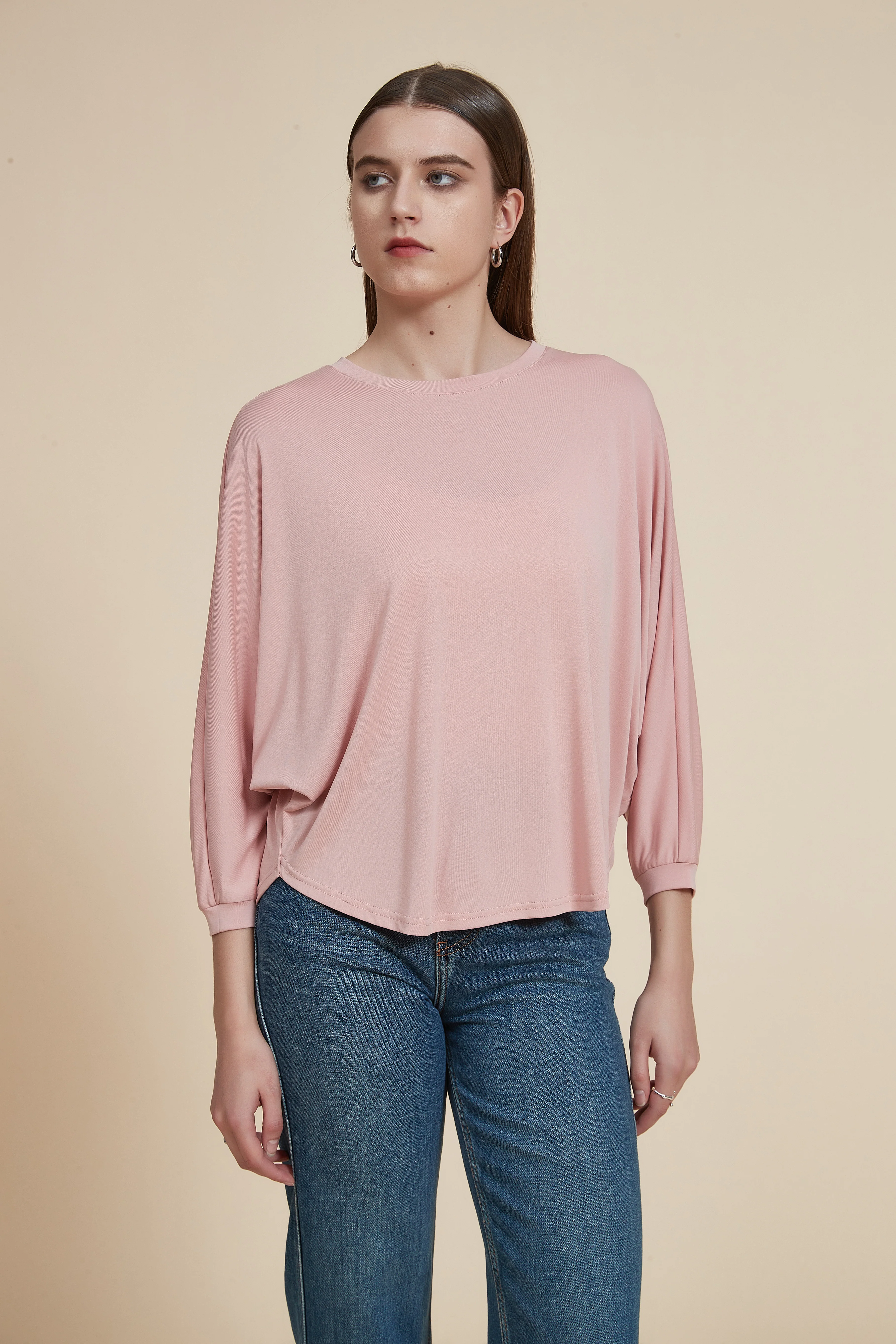 Plain Round Neck Blouse - Image 17