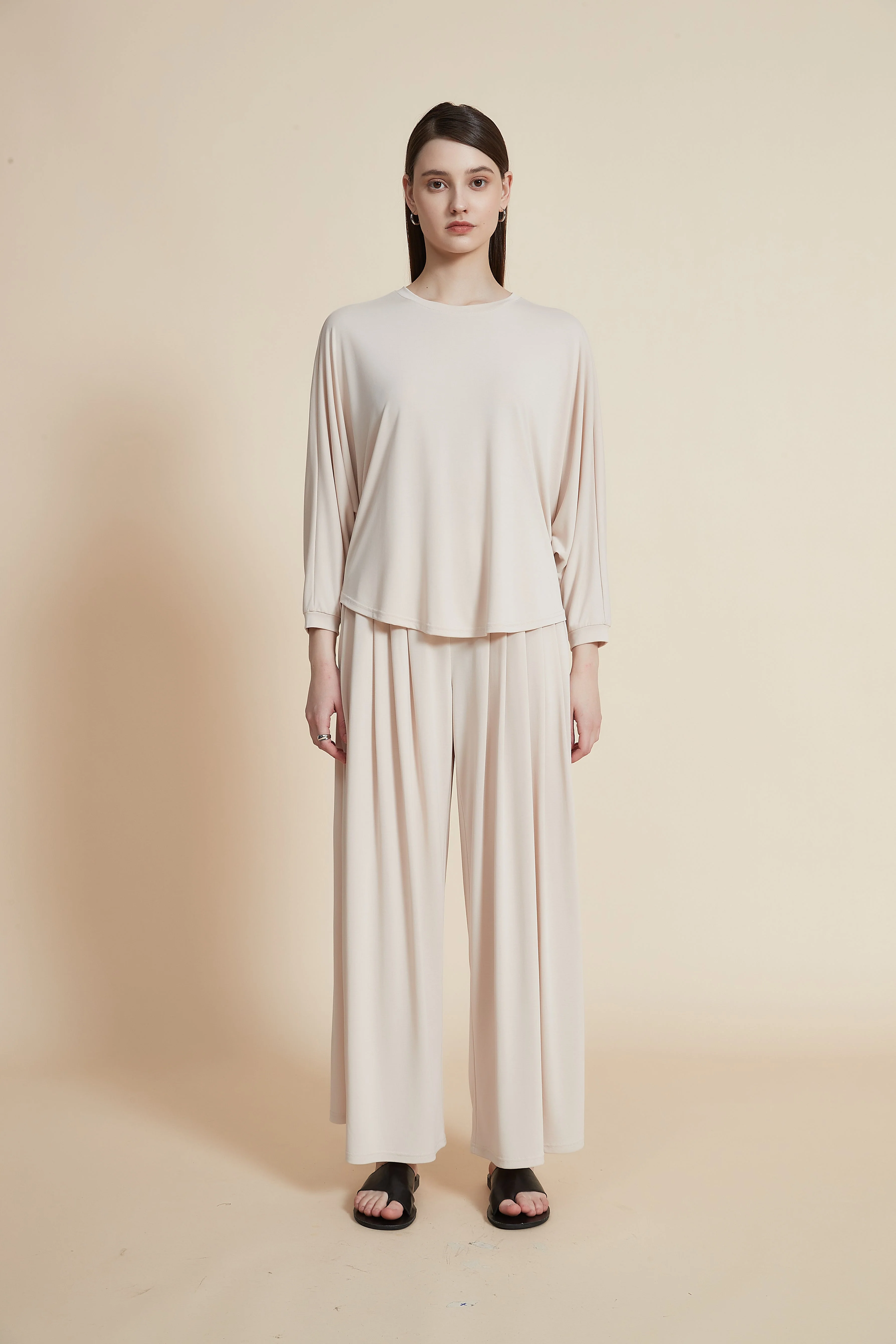 Plain Round Neck Blouse - Image 8