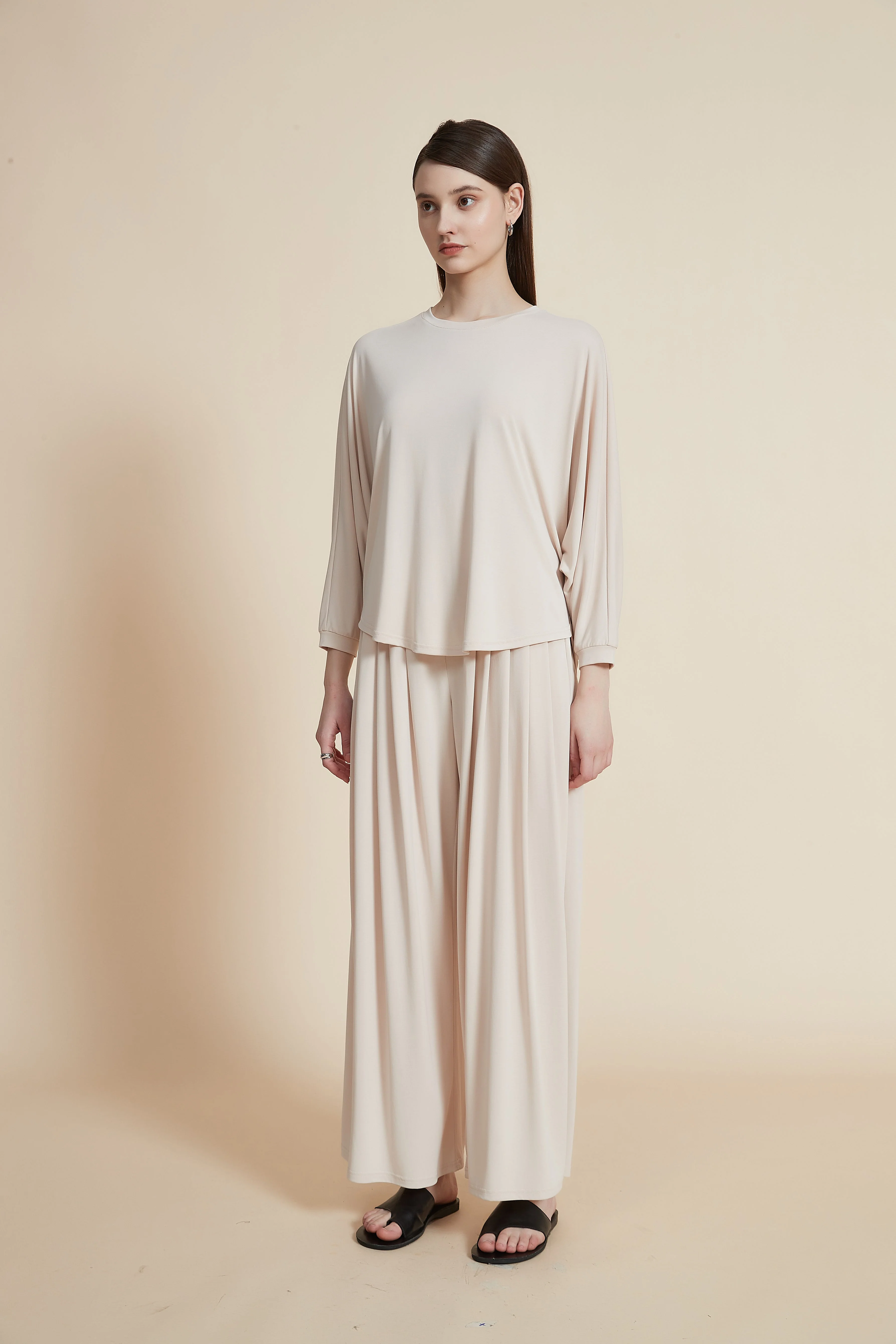 Plain Round Neck Blouse - Image 9