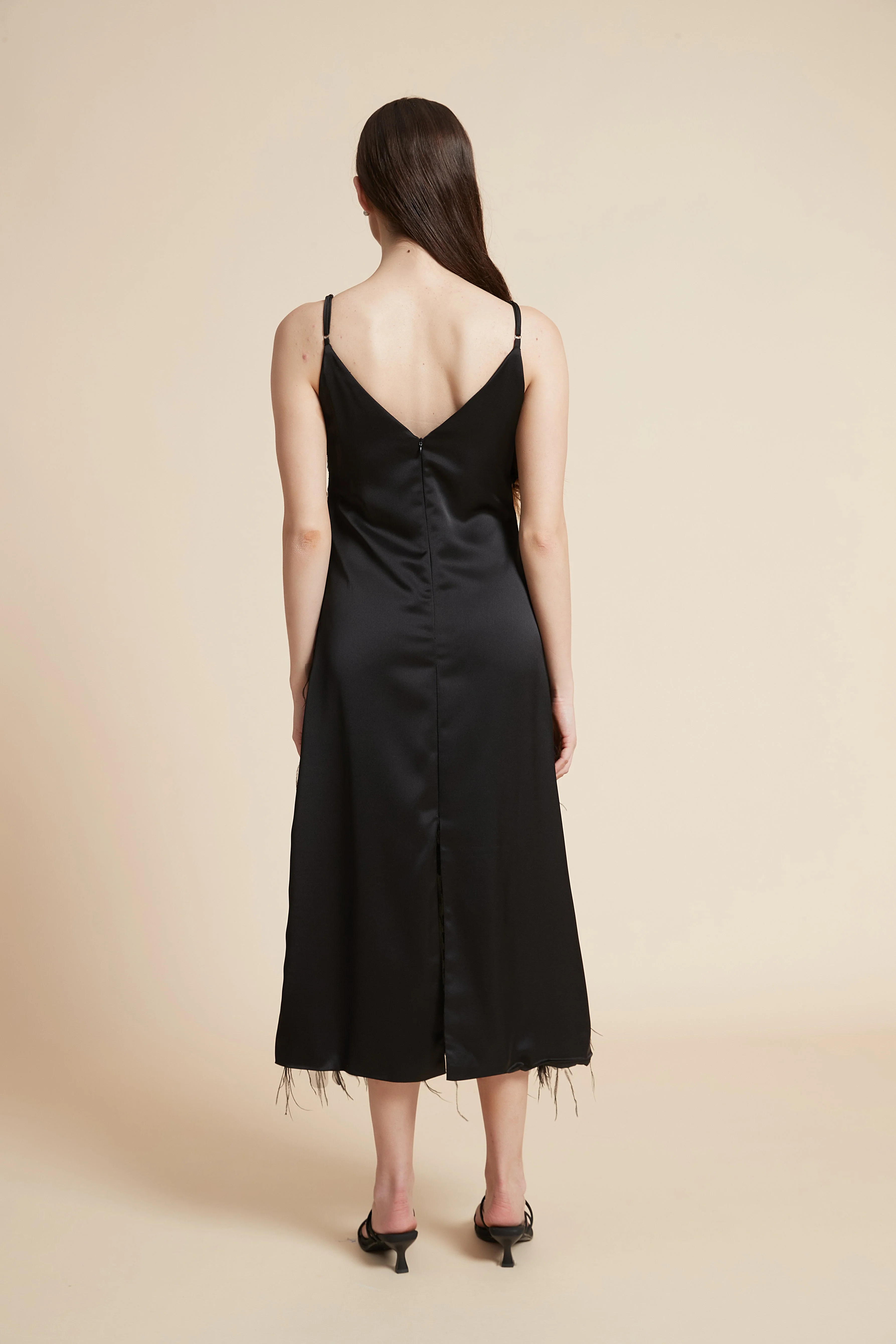 V-Neck Midi Dress with Simple Straps - Image 6