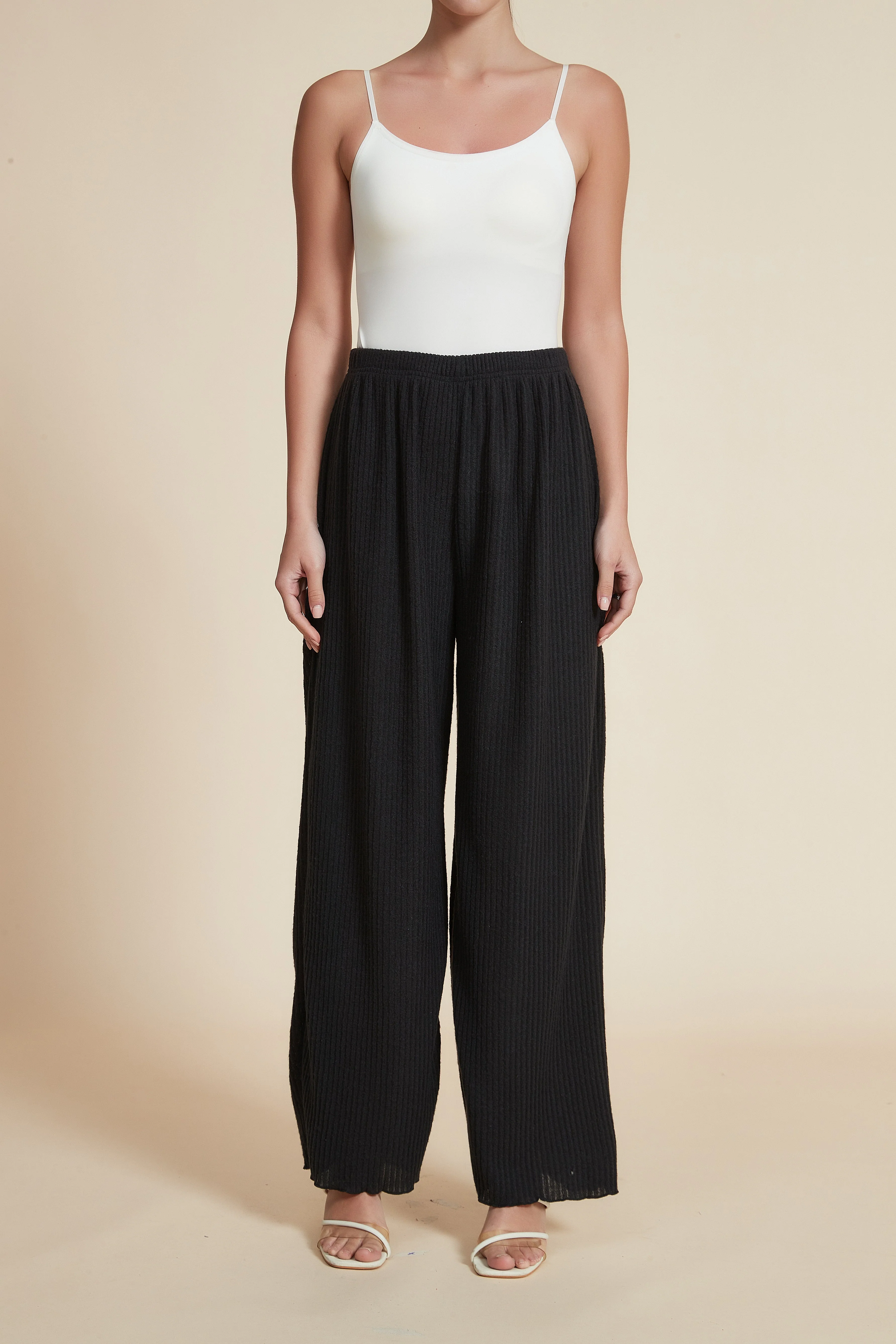 Plain Wide-Leg Trousers - Image 8