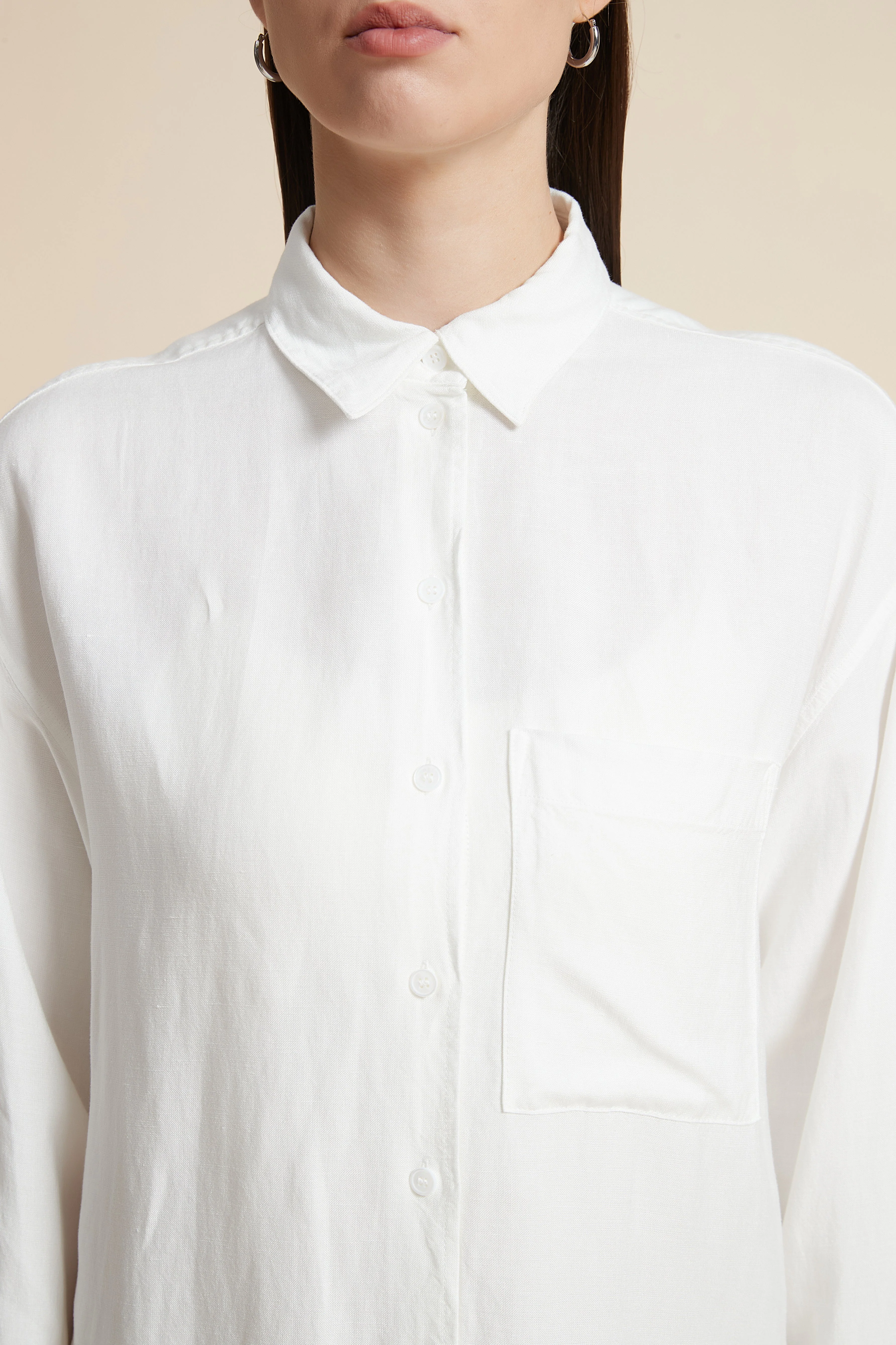 Long Sleeve Solid Blouse - Image 5