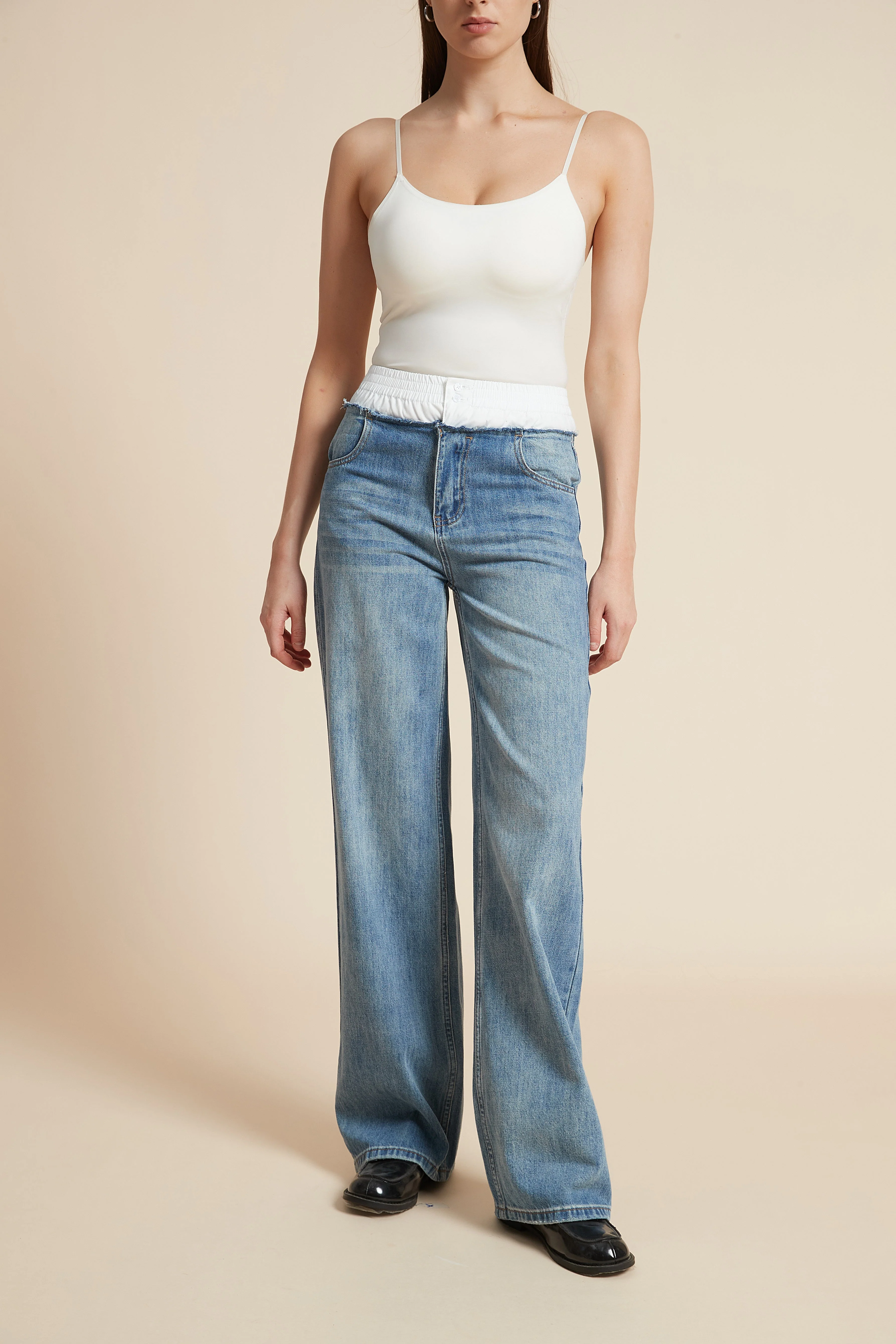 Wide-Leg Long Jeans - Image 2