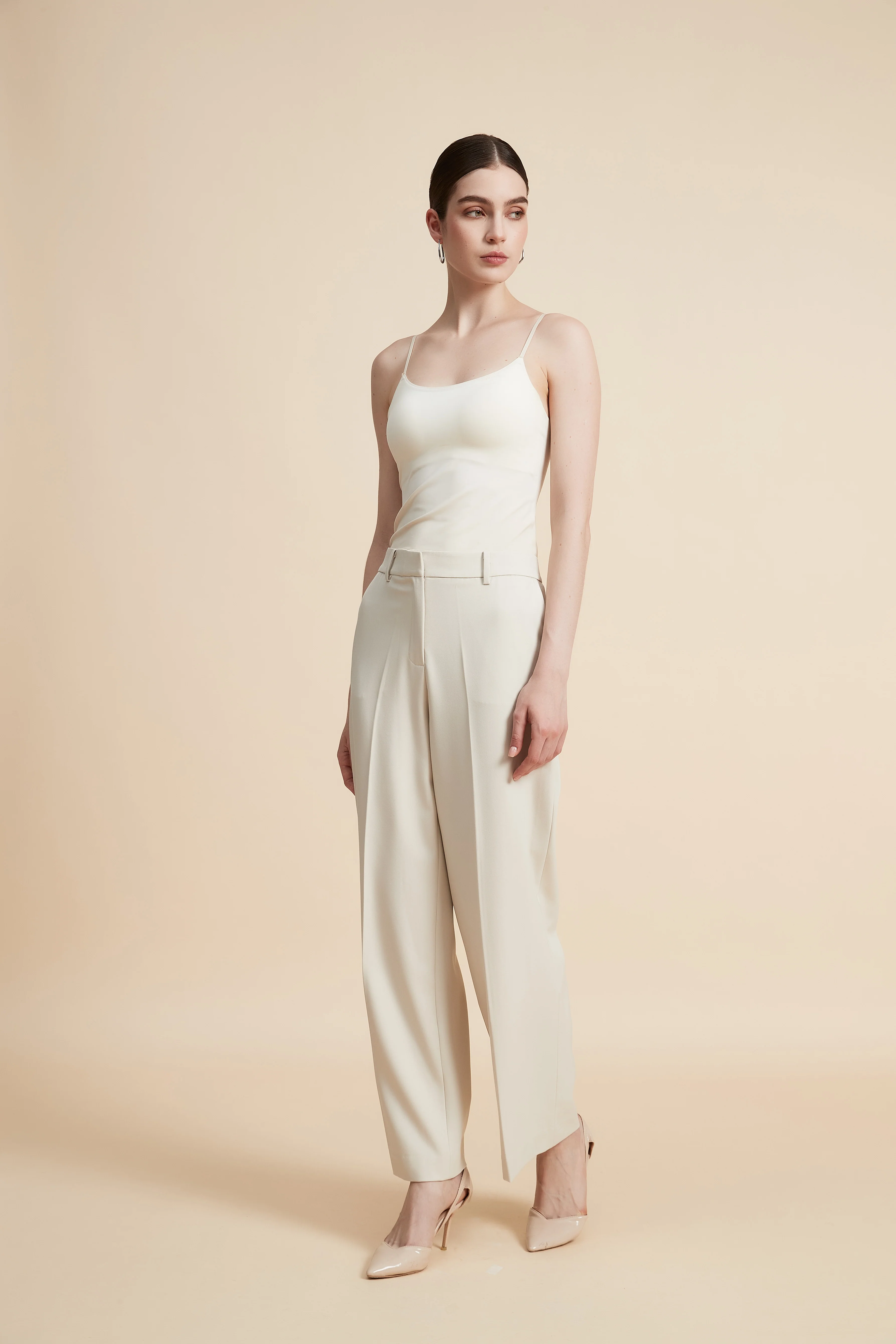 Wide Leg Classic Trousers - Image 2