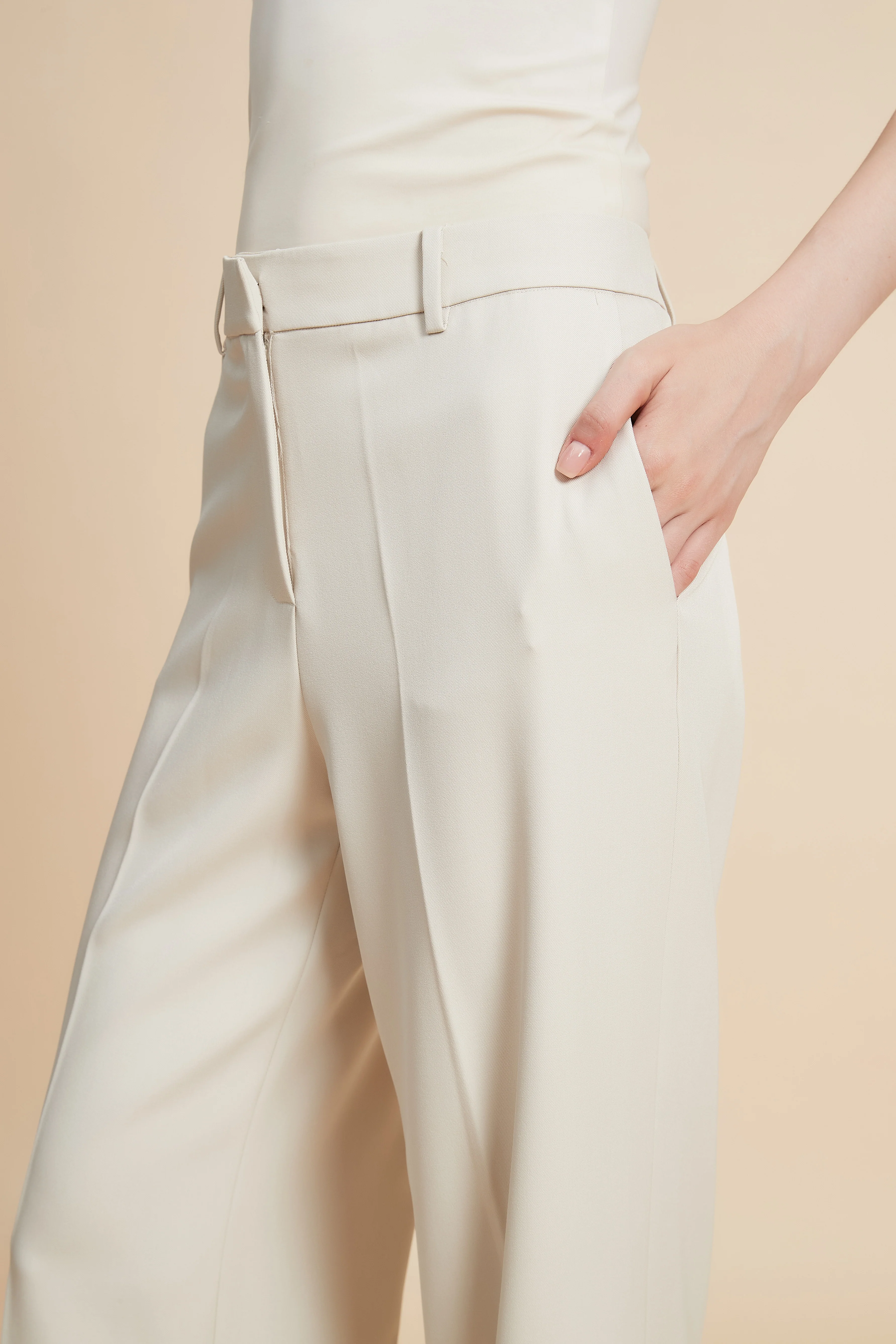 Wide Leg Classic Trousers - Image 4