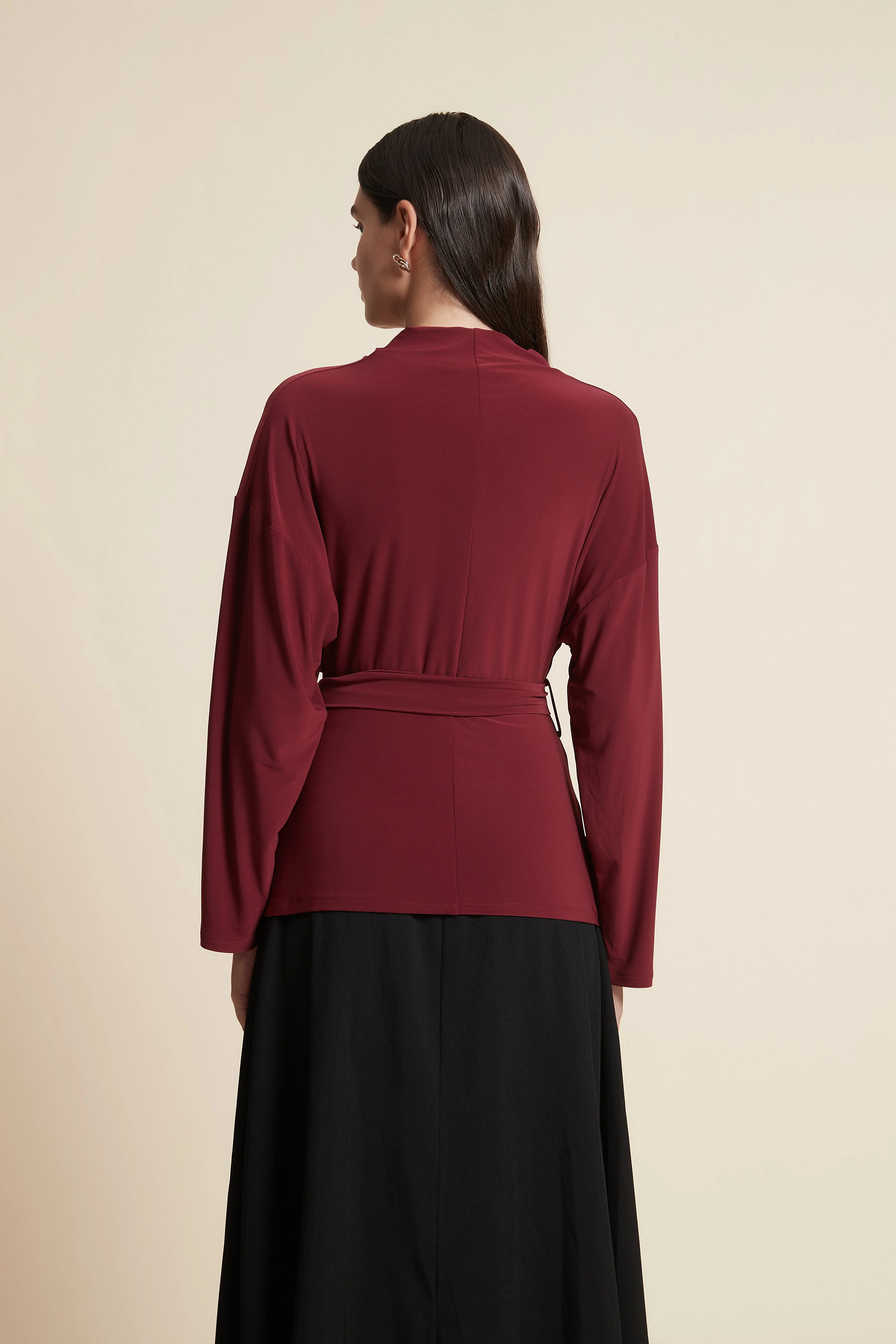 Long Sleeve Belted Blouse - Image 5