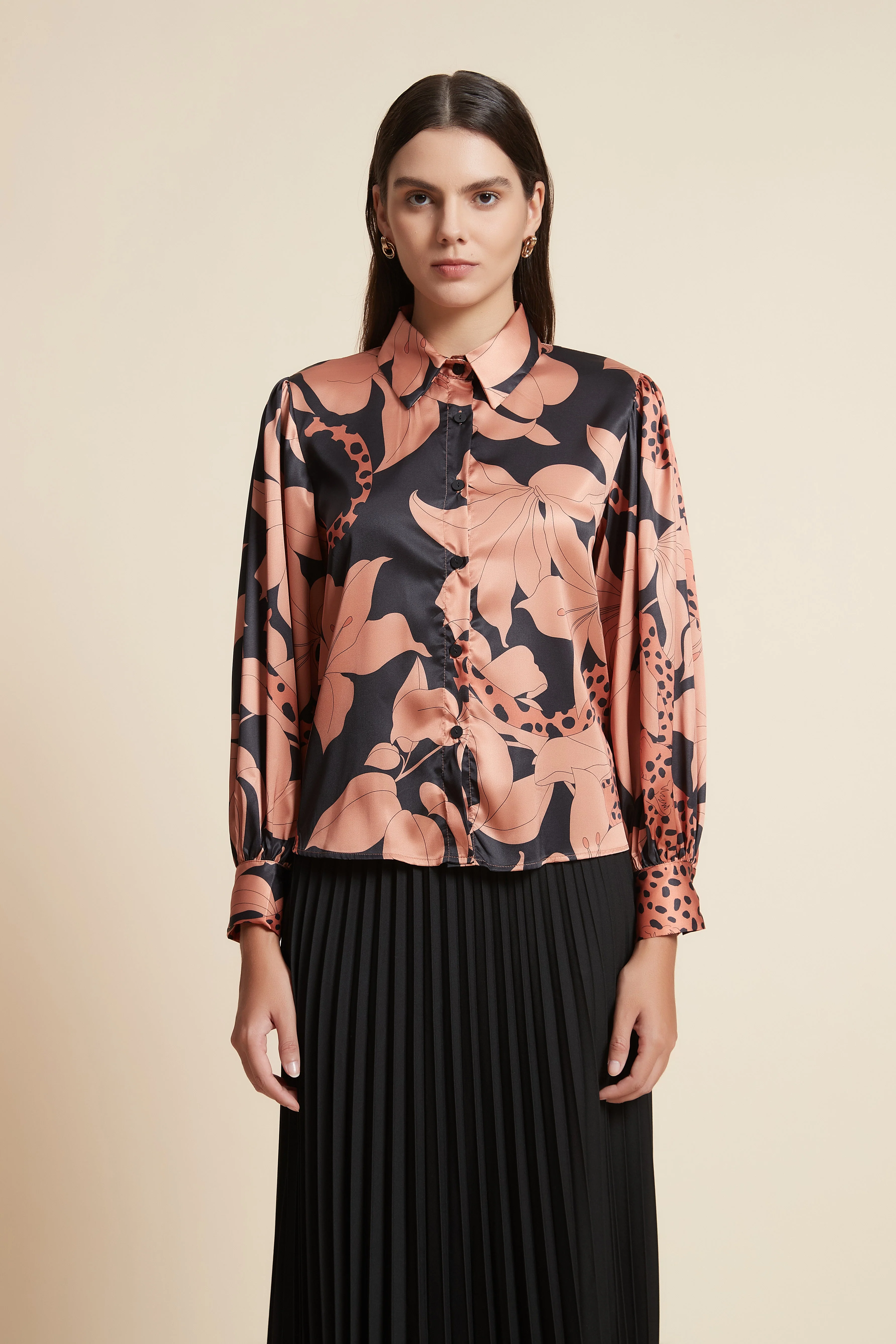 Long Sleeve Printed Shirt - Image 2