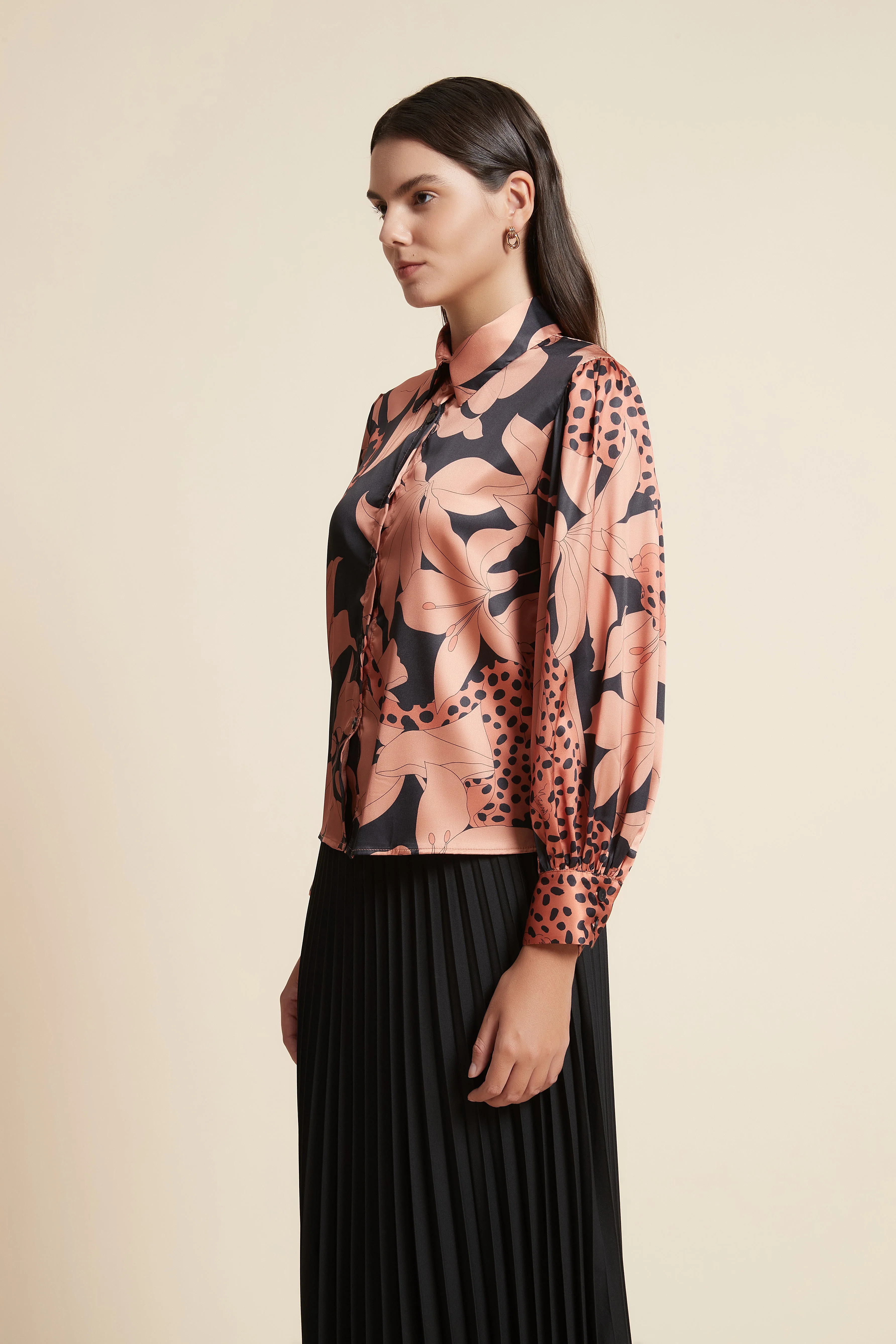 Long Sleeve Printed Shirt - Image 3