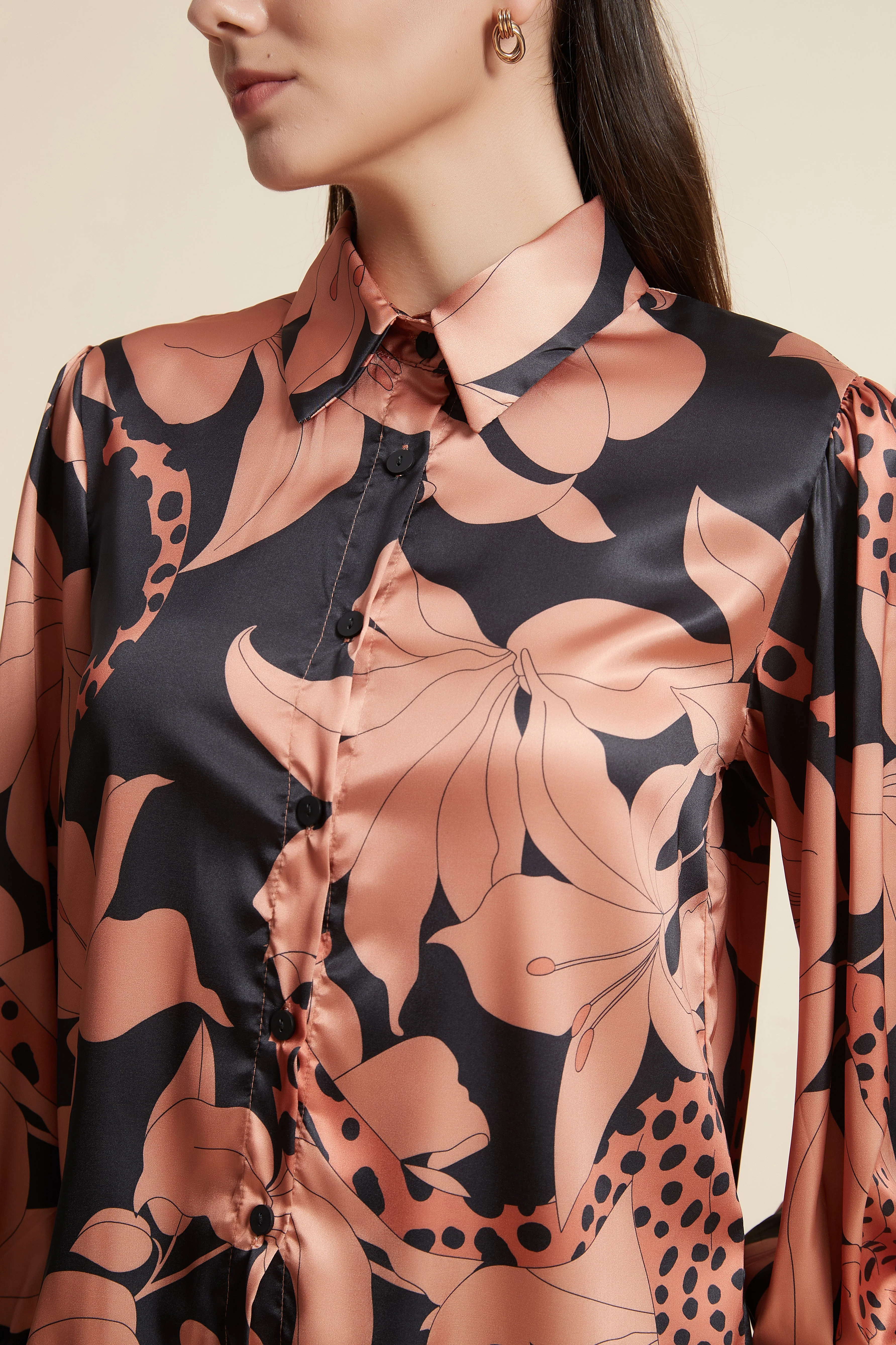 Long Sleeve Printed Shirt - Image 4