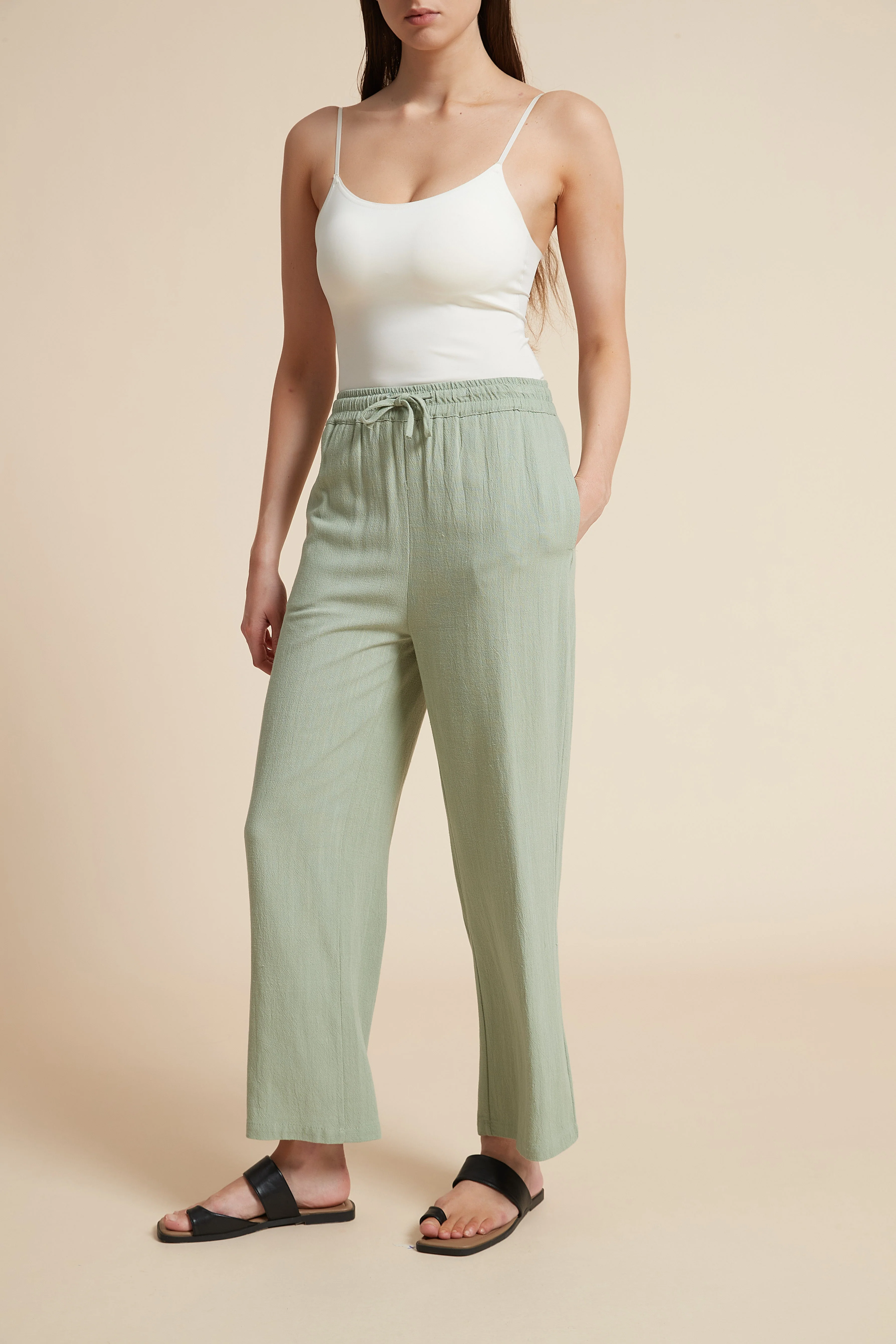 Wide-Leg Drawstring Pants - Image 10