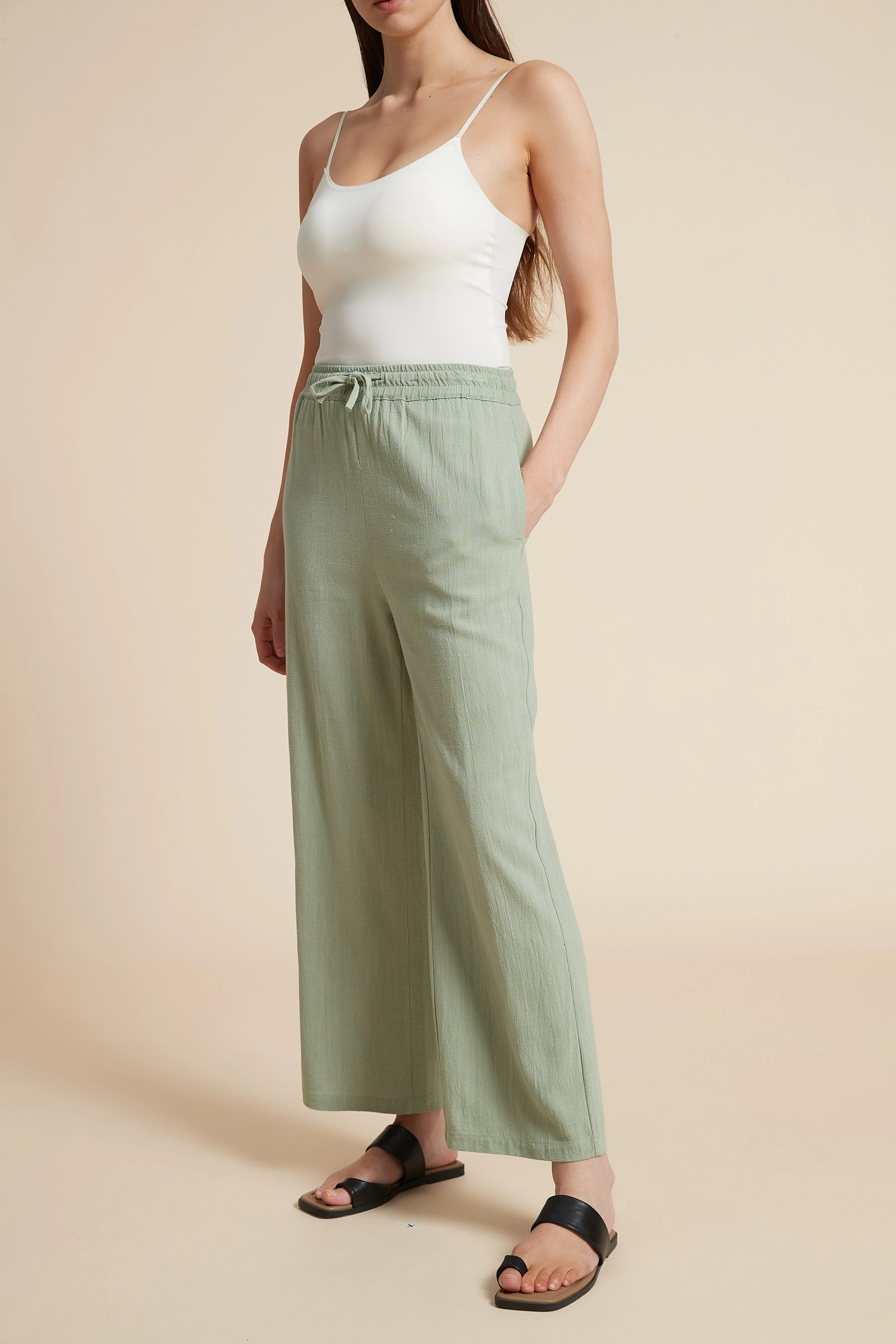 Wide-Leg Drawstring Pants - Image 12