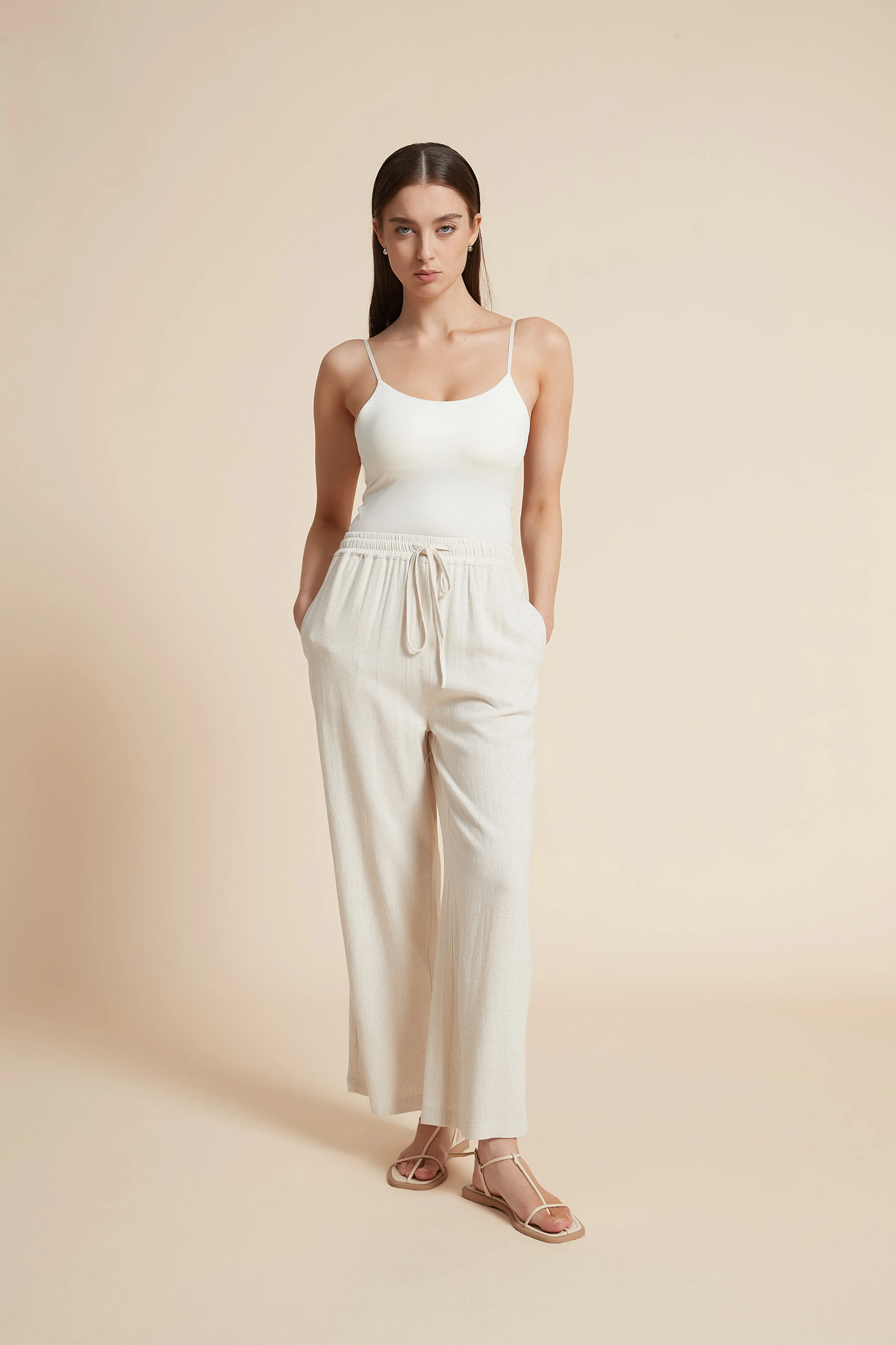 Wide-Leg Drawstring Pants - Image 19