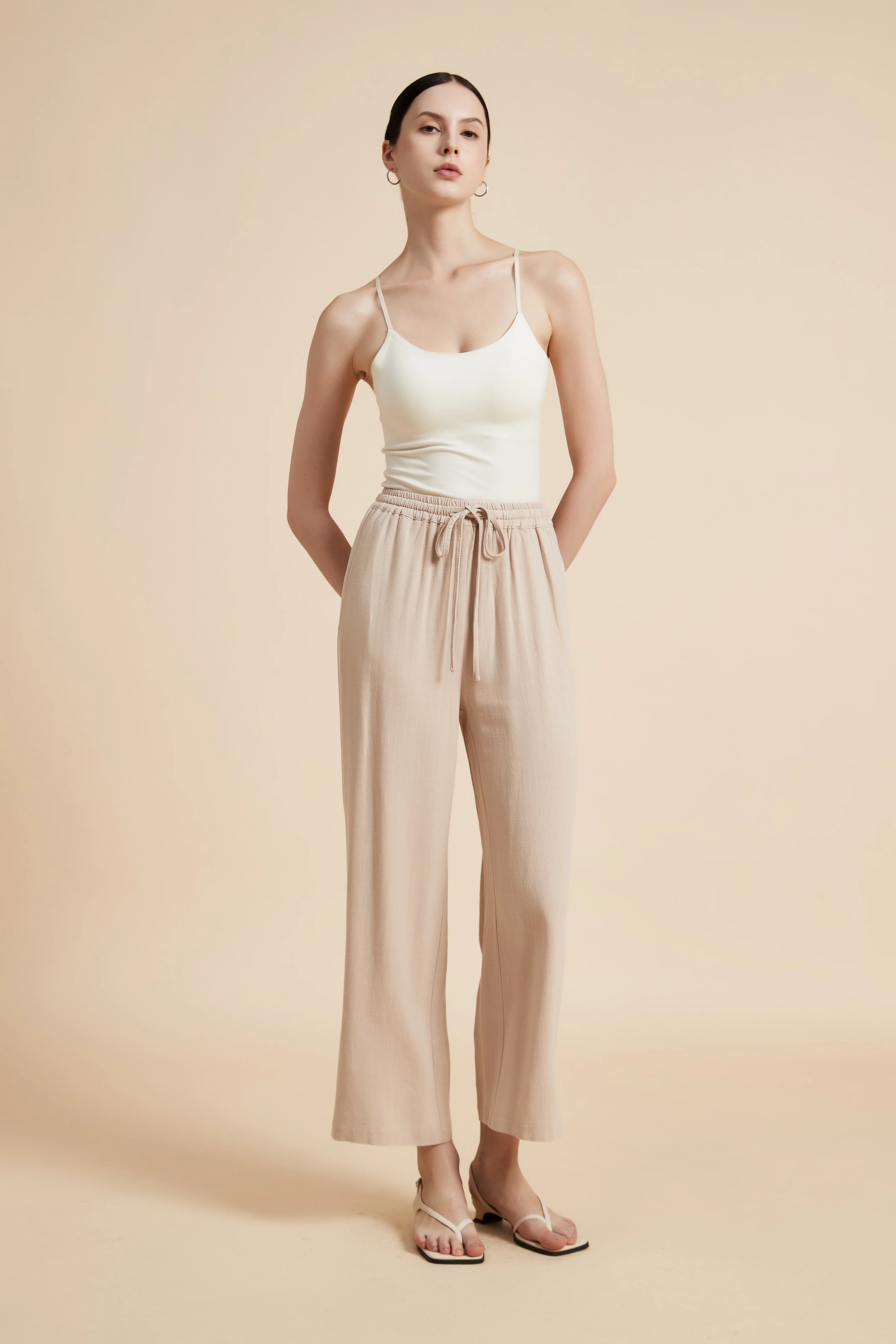Wide-Leg Drawstring Pants - Image 24