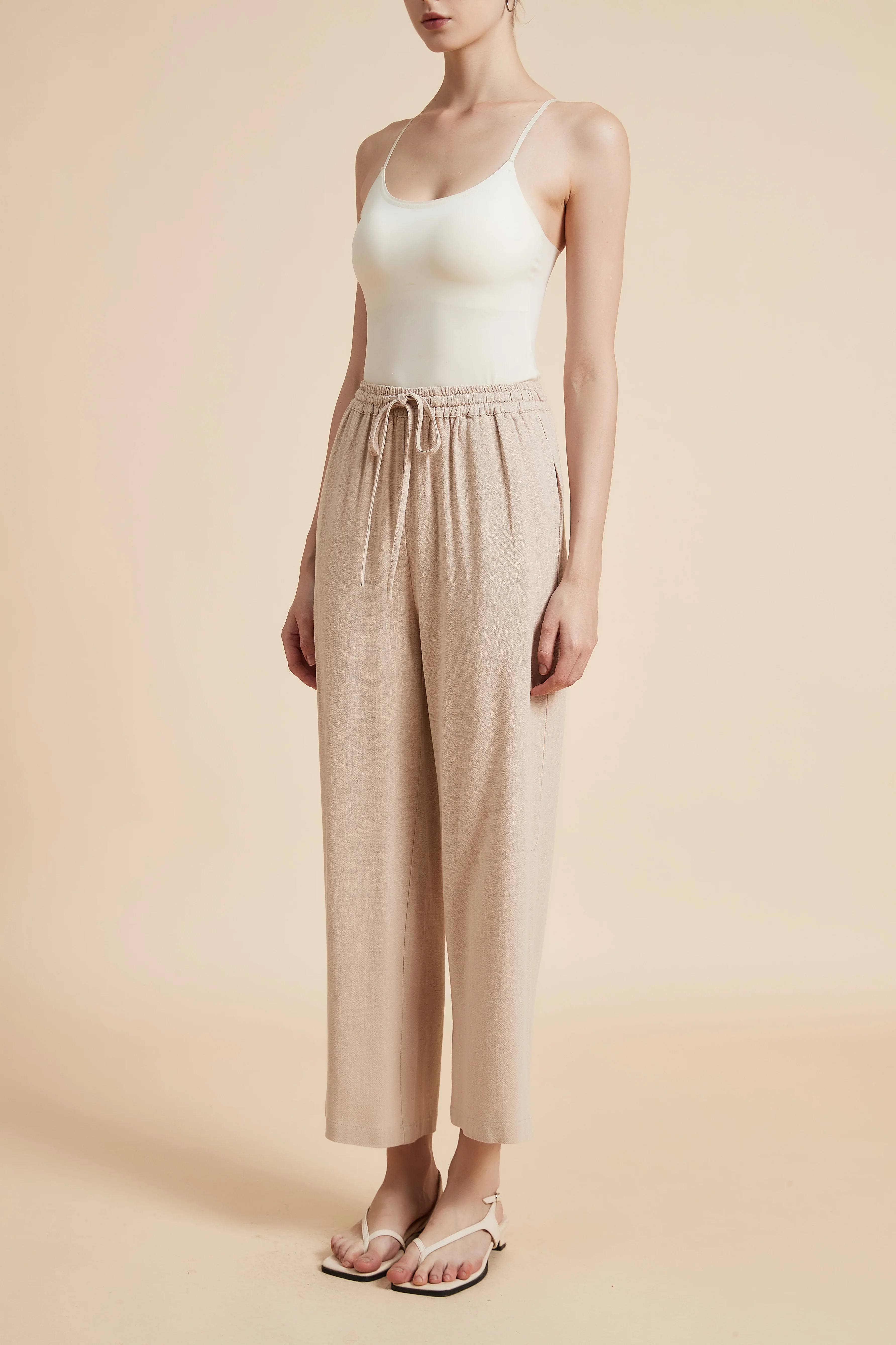 Wide-Leg Drawstring Pants - Image 25