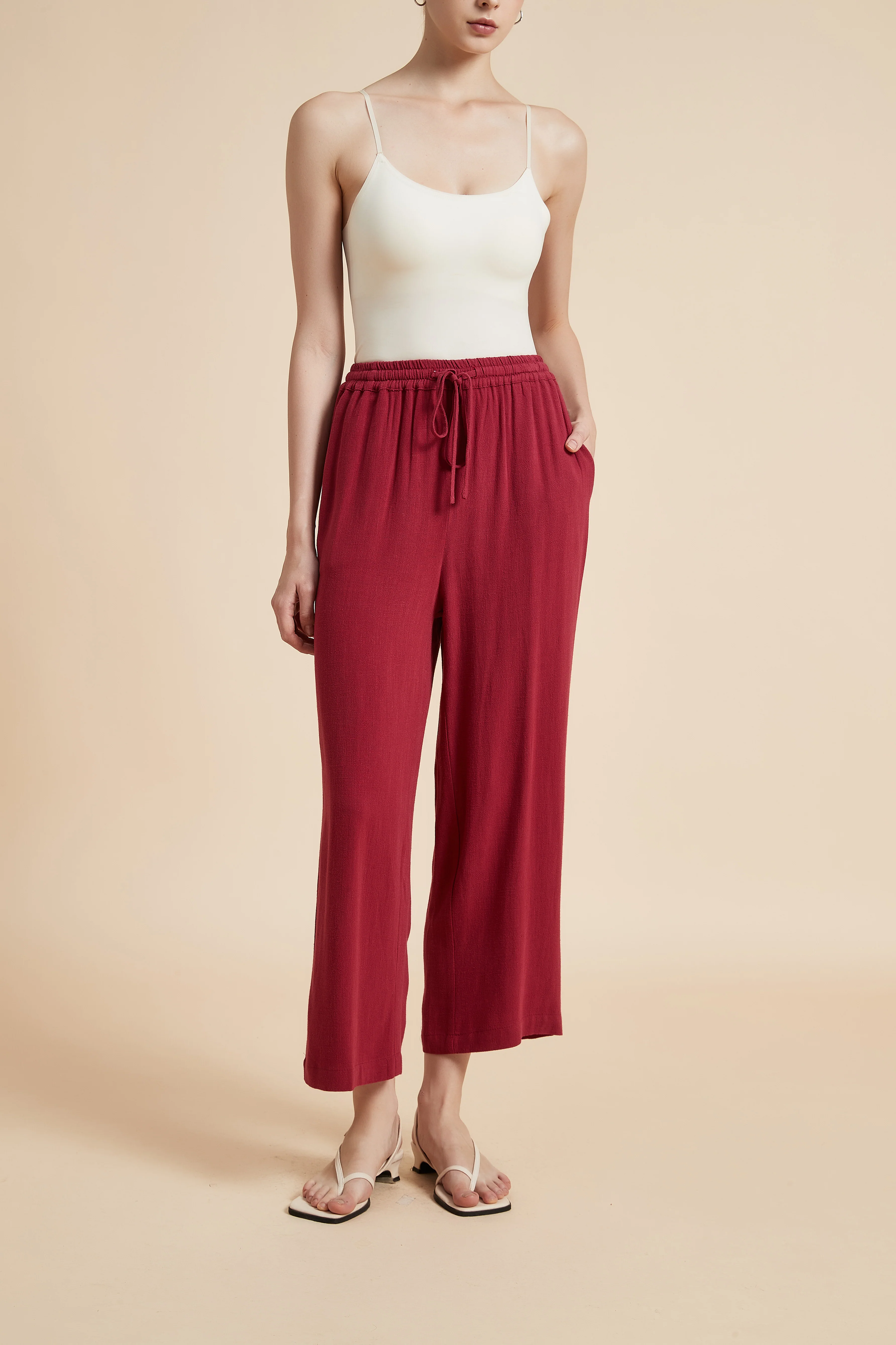 Wide-Leg Drawstring Pants - Image 30