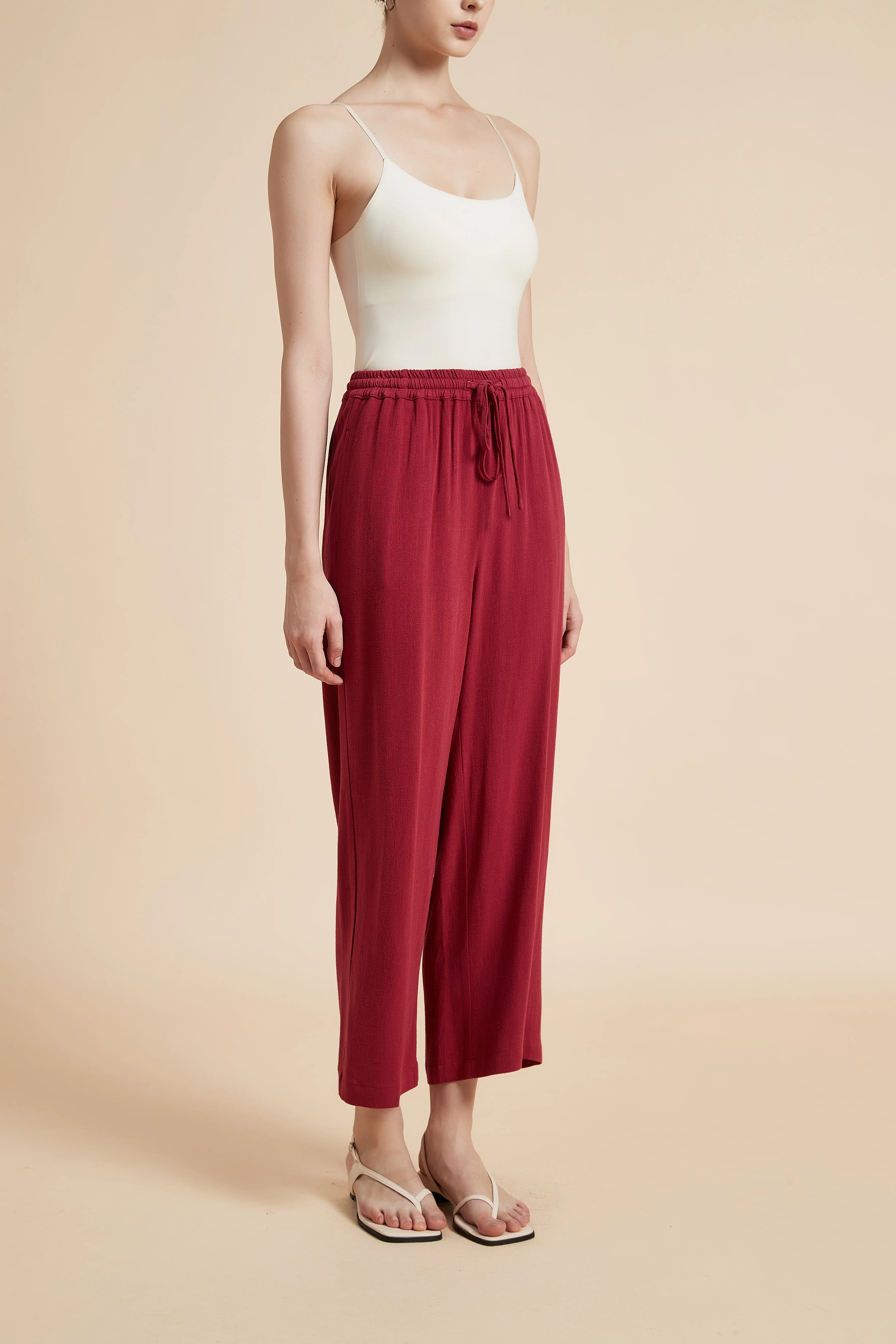 Wide-Leg Drawstring Pants - Image 31