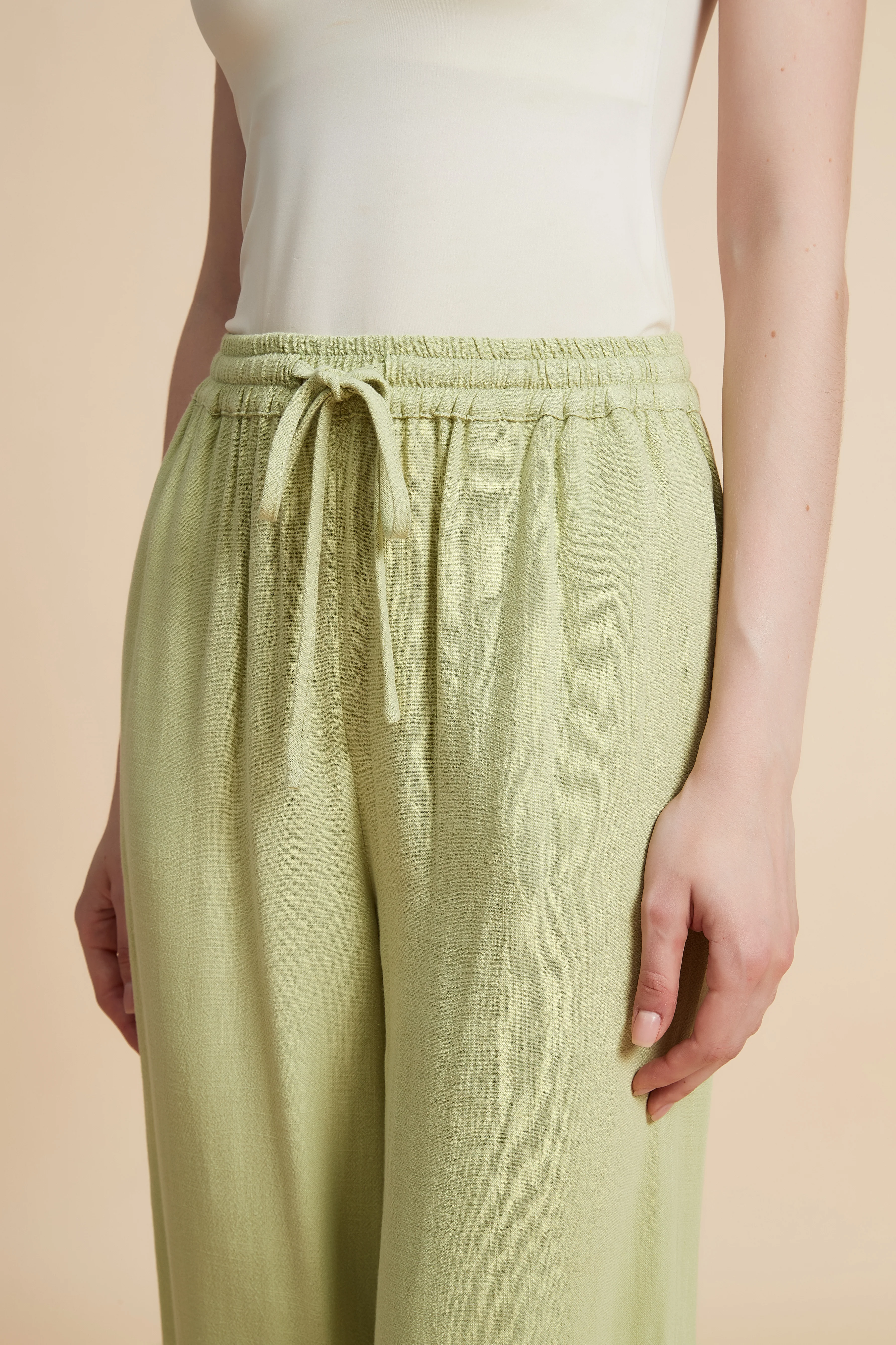 Wide-Leg Drawstring Pants - Image 4