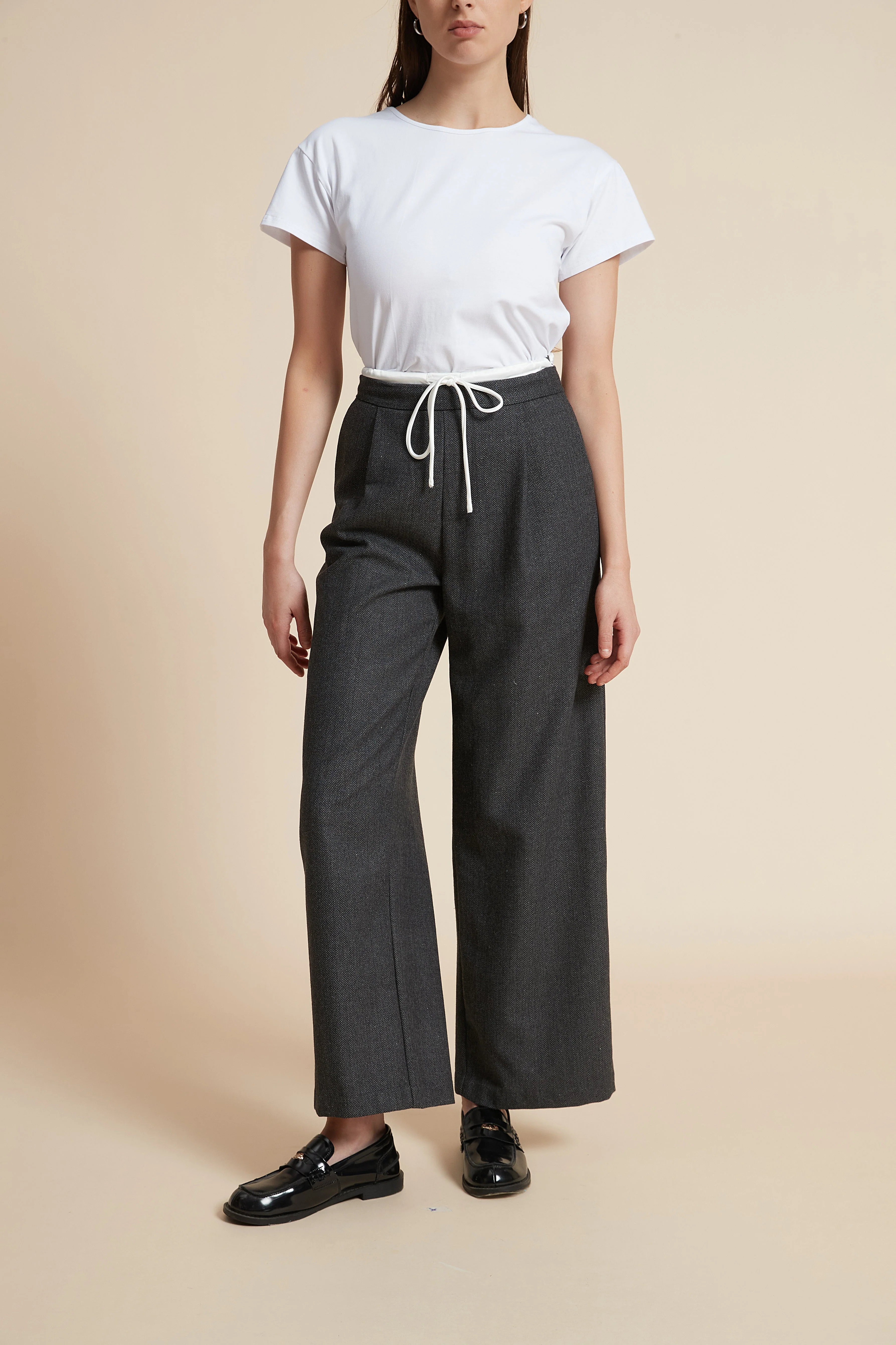 Wide Leg Plain Pants - Image 2