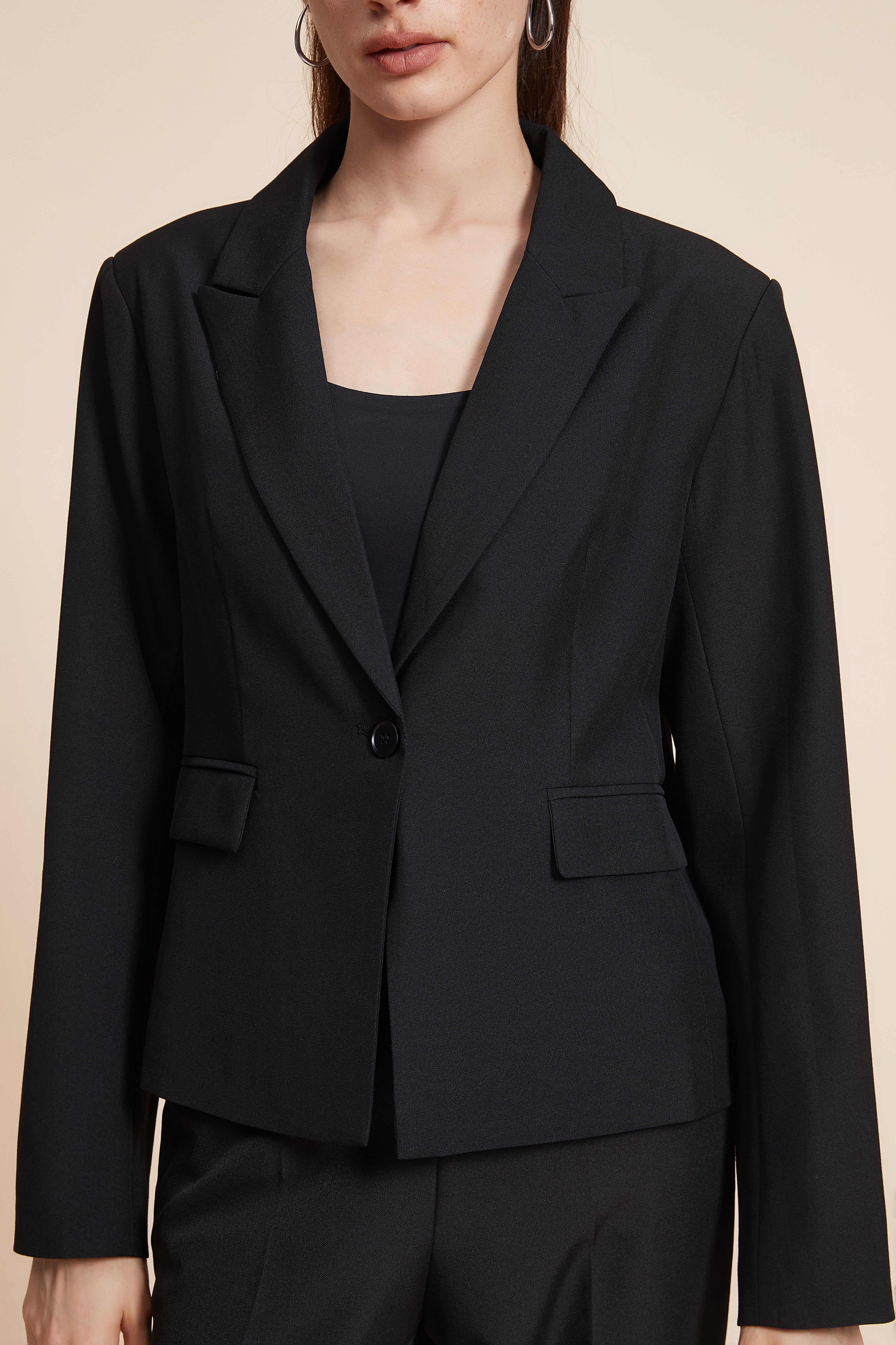 Plain Long Sleeve Short Jacket - Image 6