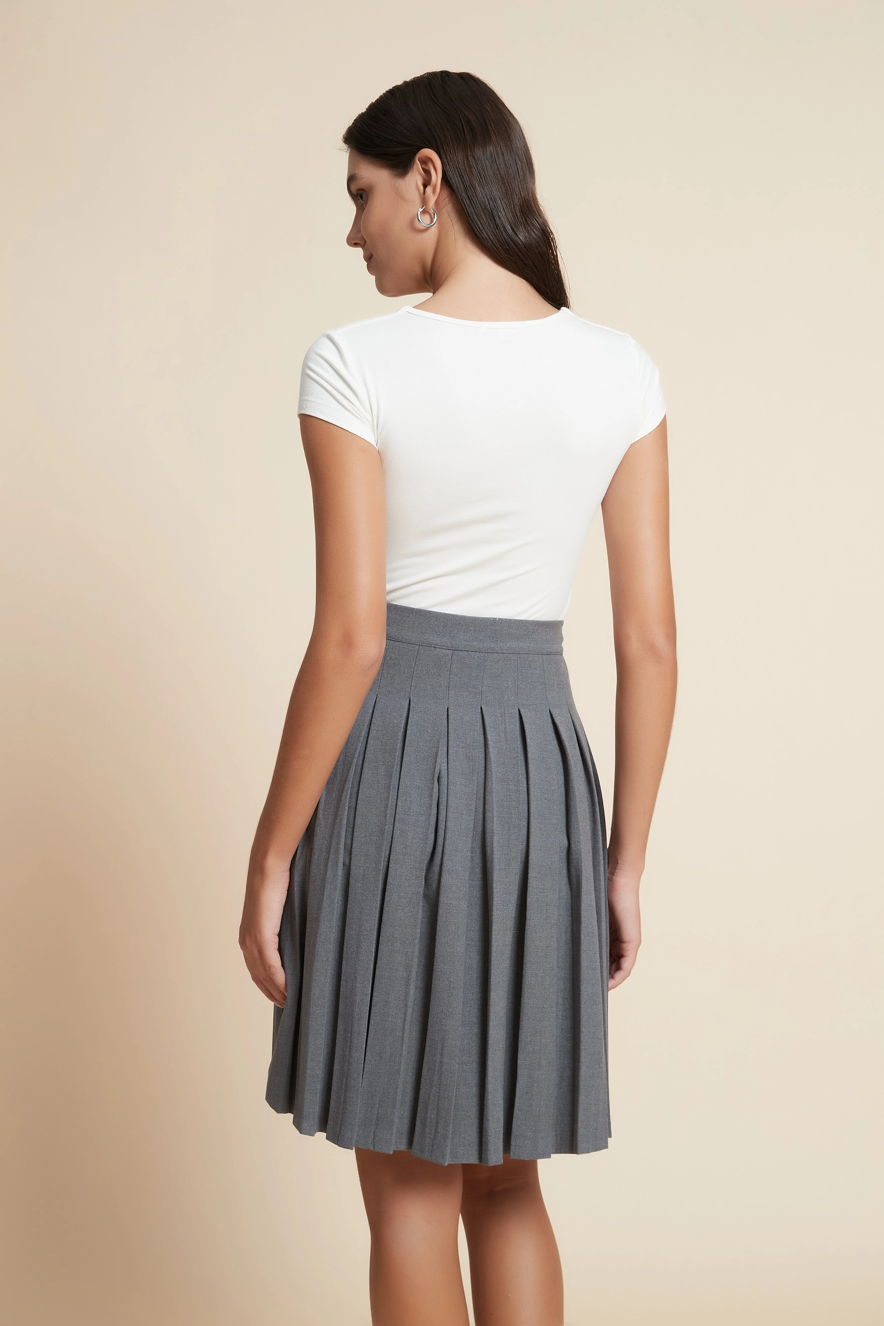 Pleated Mini Skirt - Image 4