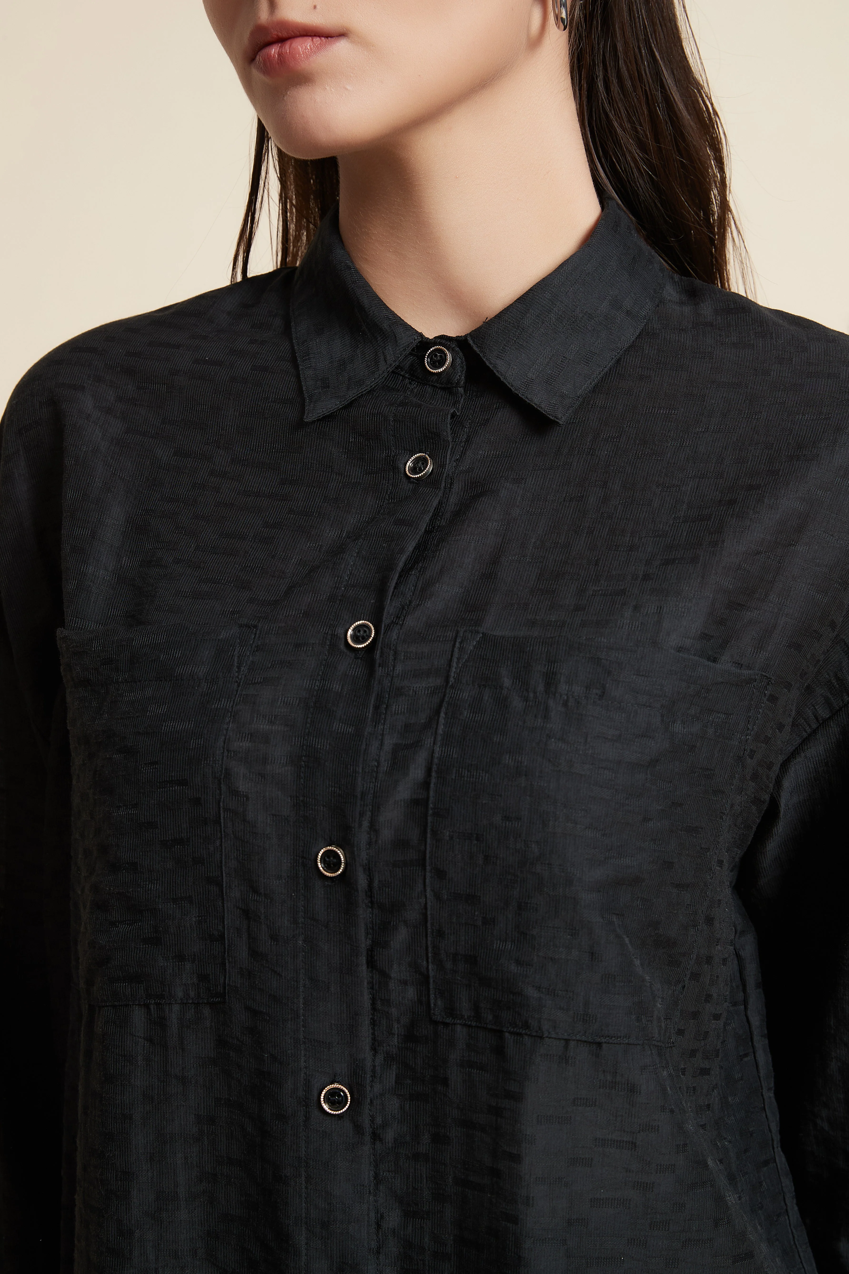 Long Sleeve Shirt with Chest Pockets - Image 4