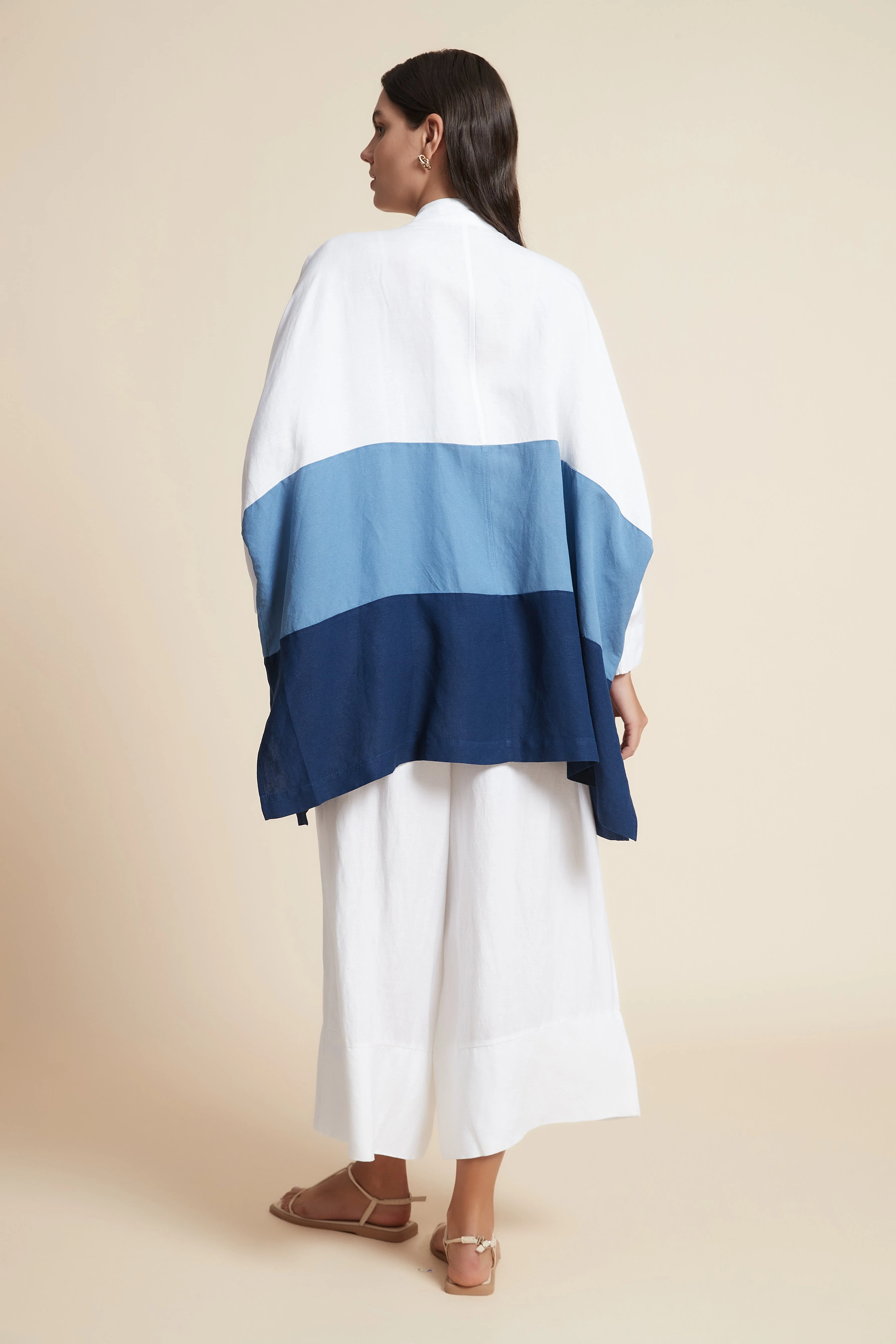 Hip-Length Long Sleeve Top with Round Neck - Image 3