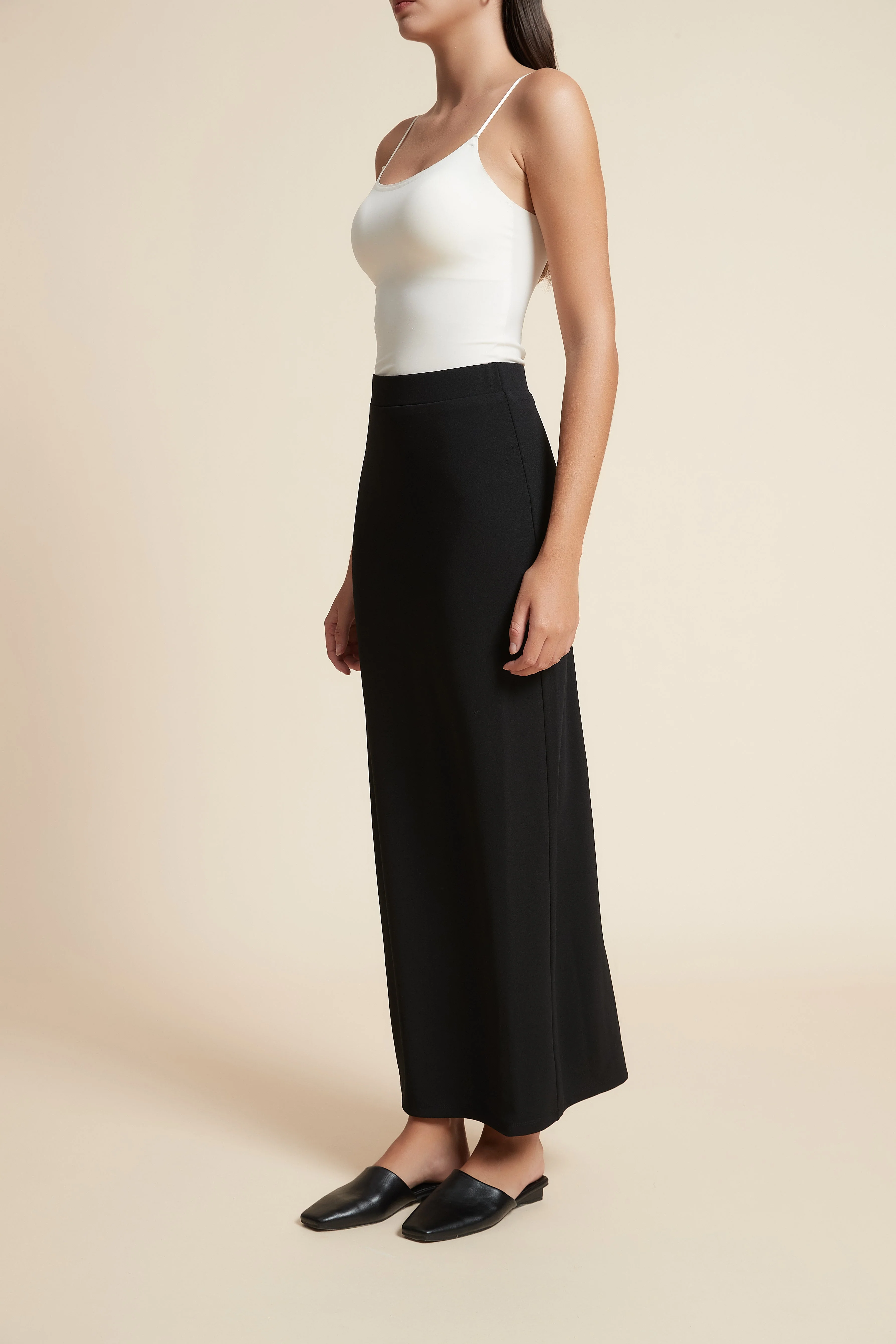 Solid Long Straight Skirt - Image 6