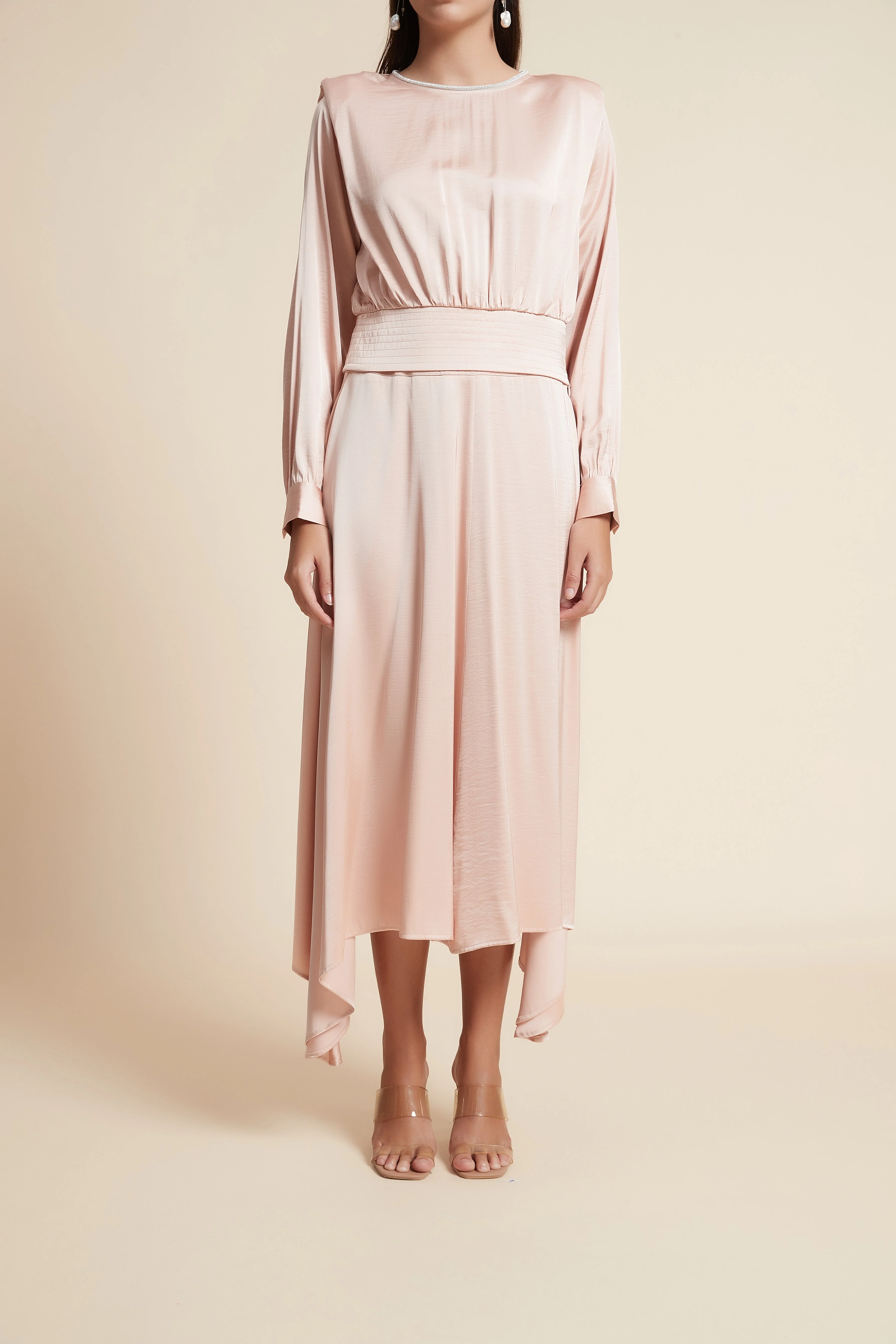 Wide-Leg Side-Slit Midi Skirt - Image 2
