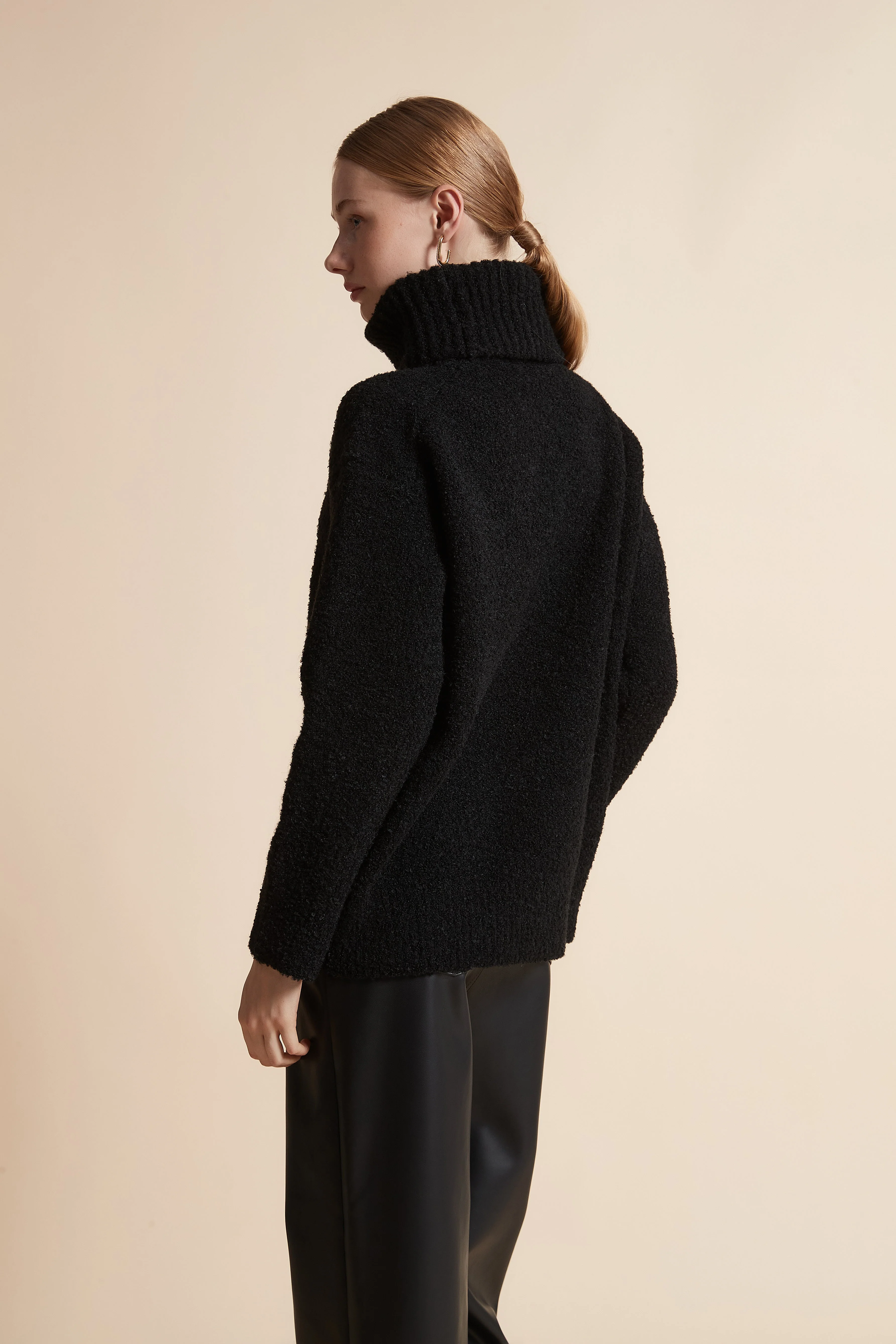 Oversized Solid Long-Sleeve Top - Image 15