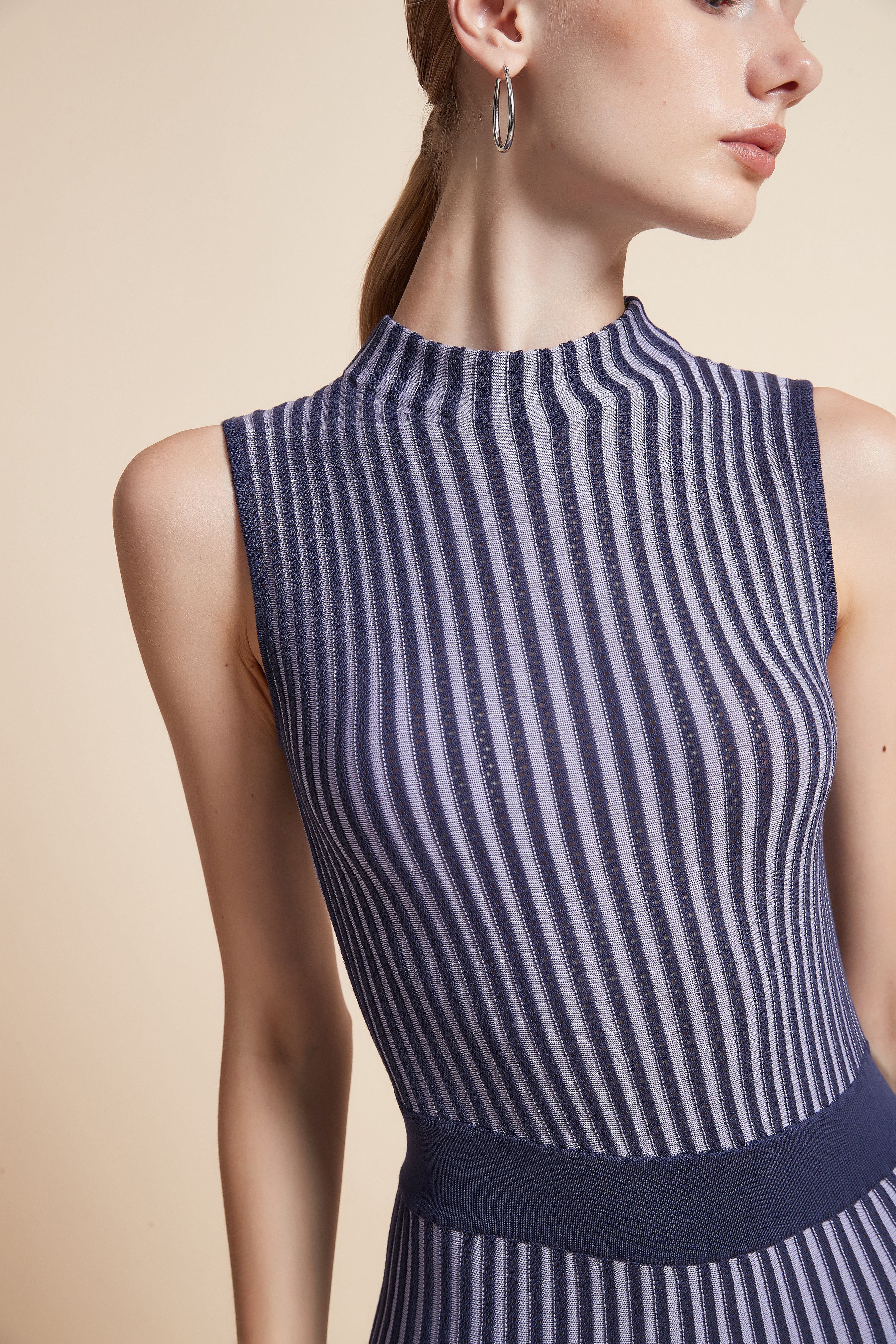 Striped Sleeveless Maxi Dress - Image 6
