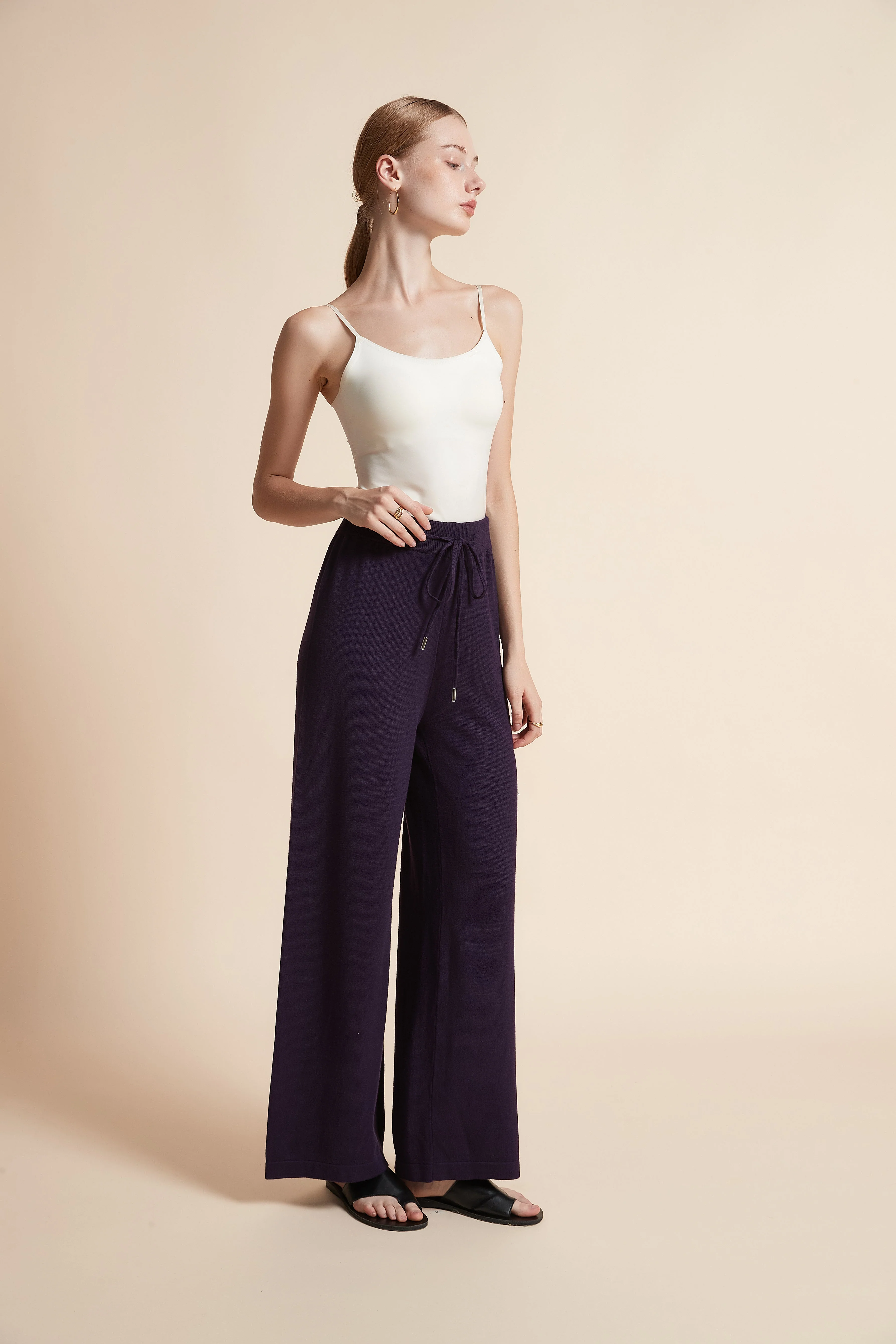 Wide-Leg Drawstring Pants - Image 3