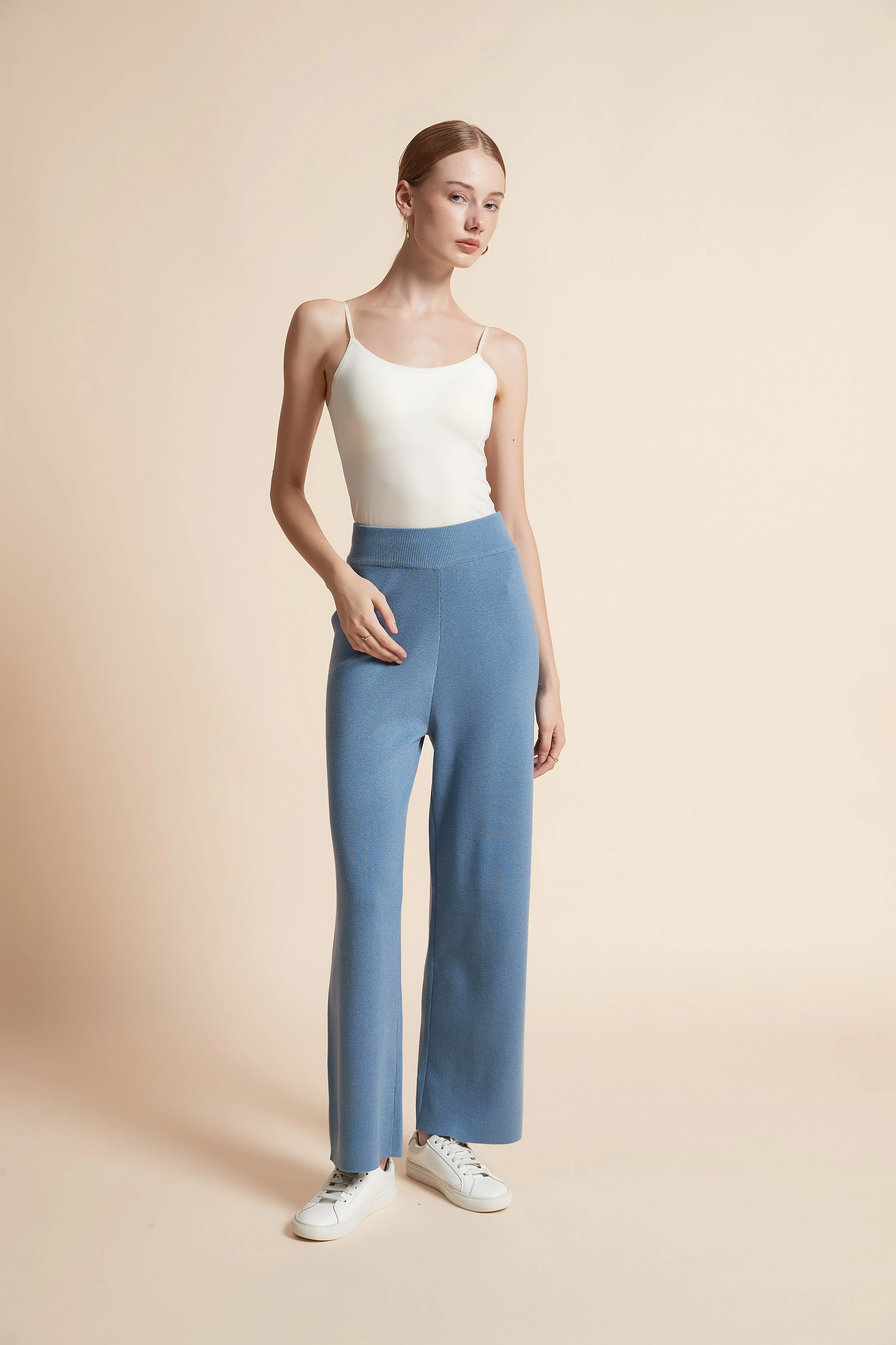 Solid Wide-Leg Pants - Image 5