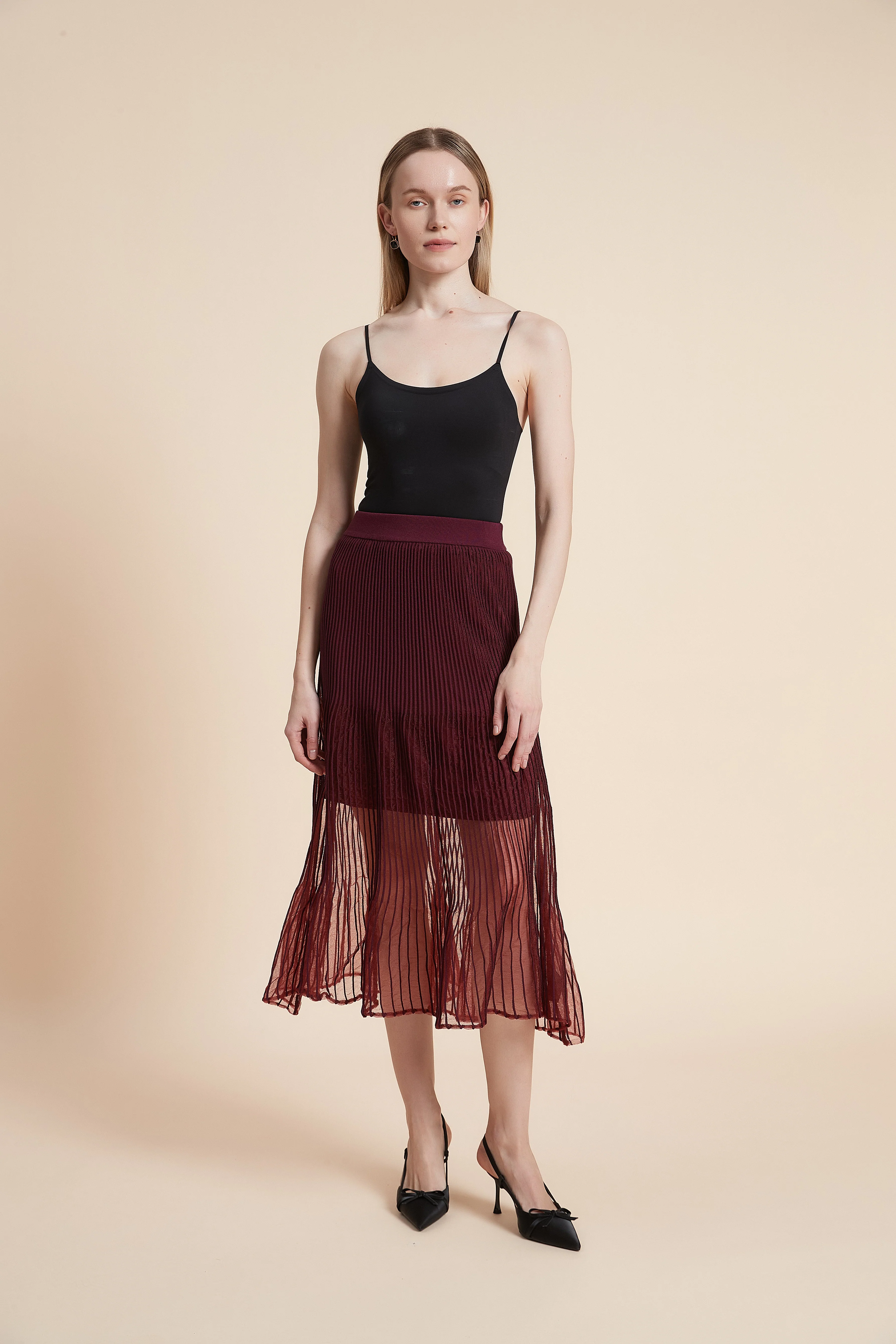 Ribbed Midi Skirt - Image 5