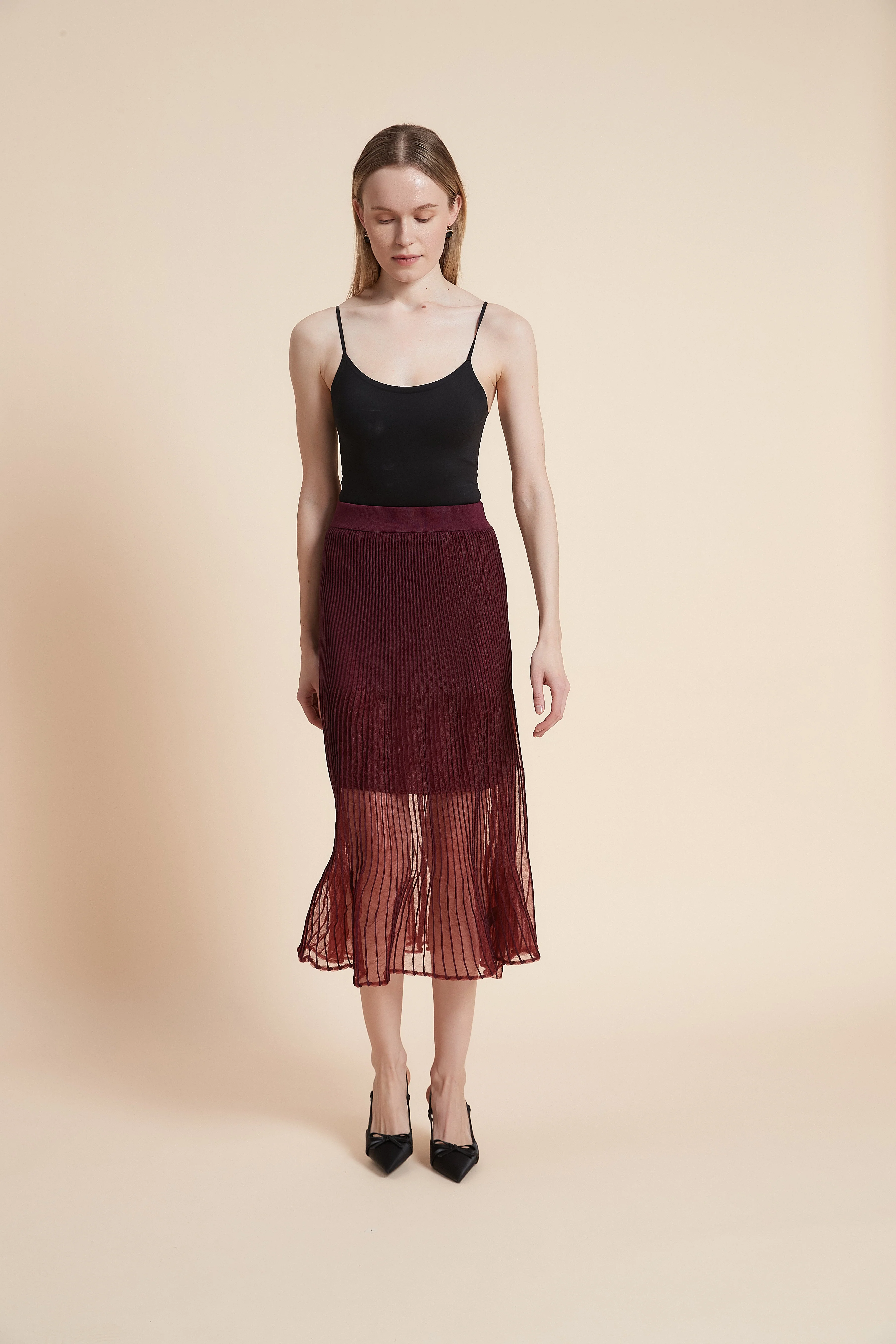 Ribbed Midi Skirt - Image 6
