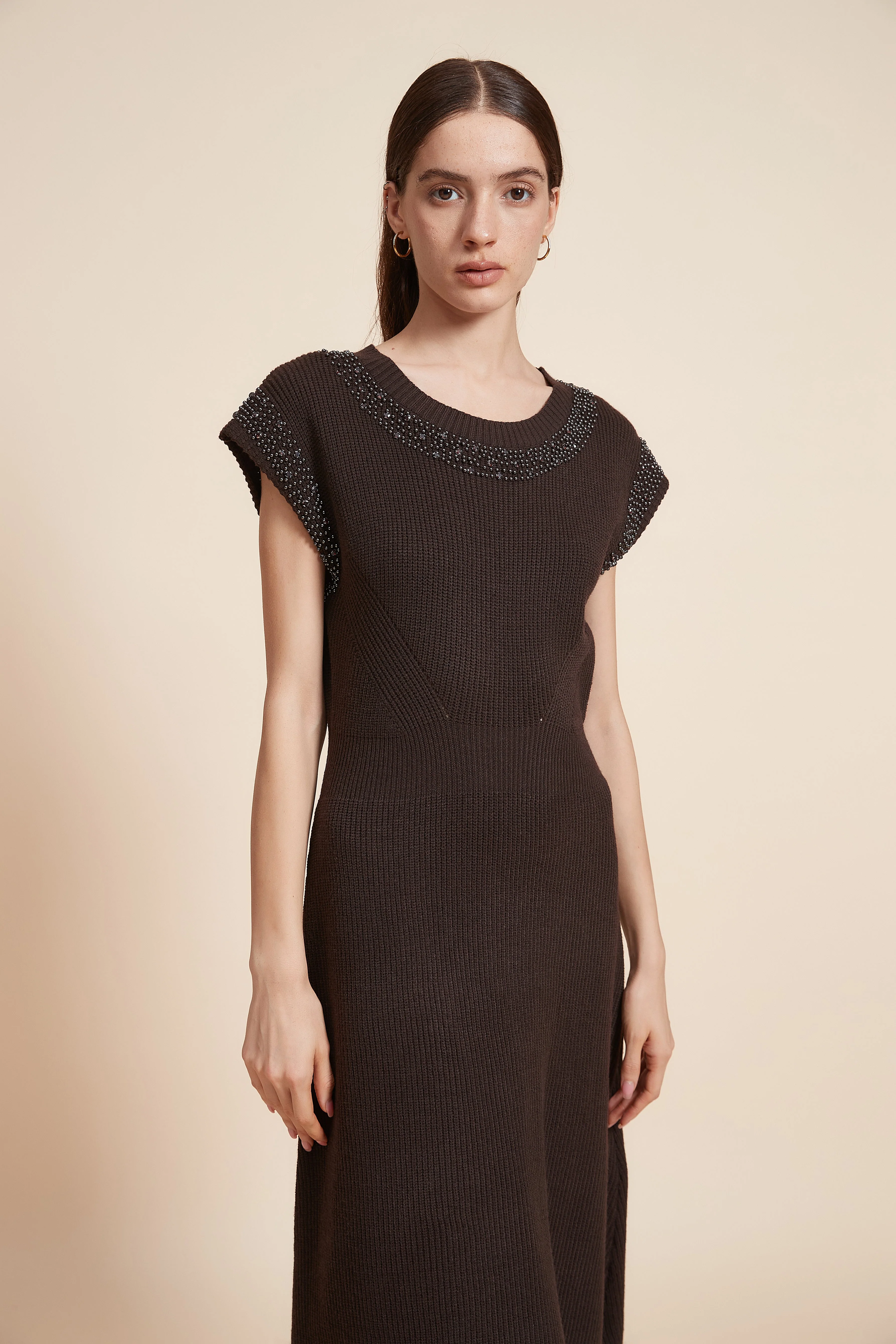 Plain Short Sleeve Maxi Dress - Image 3
