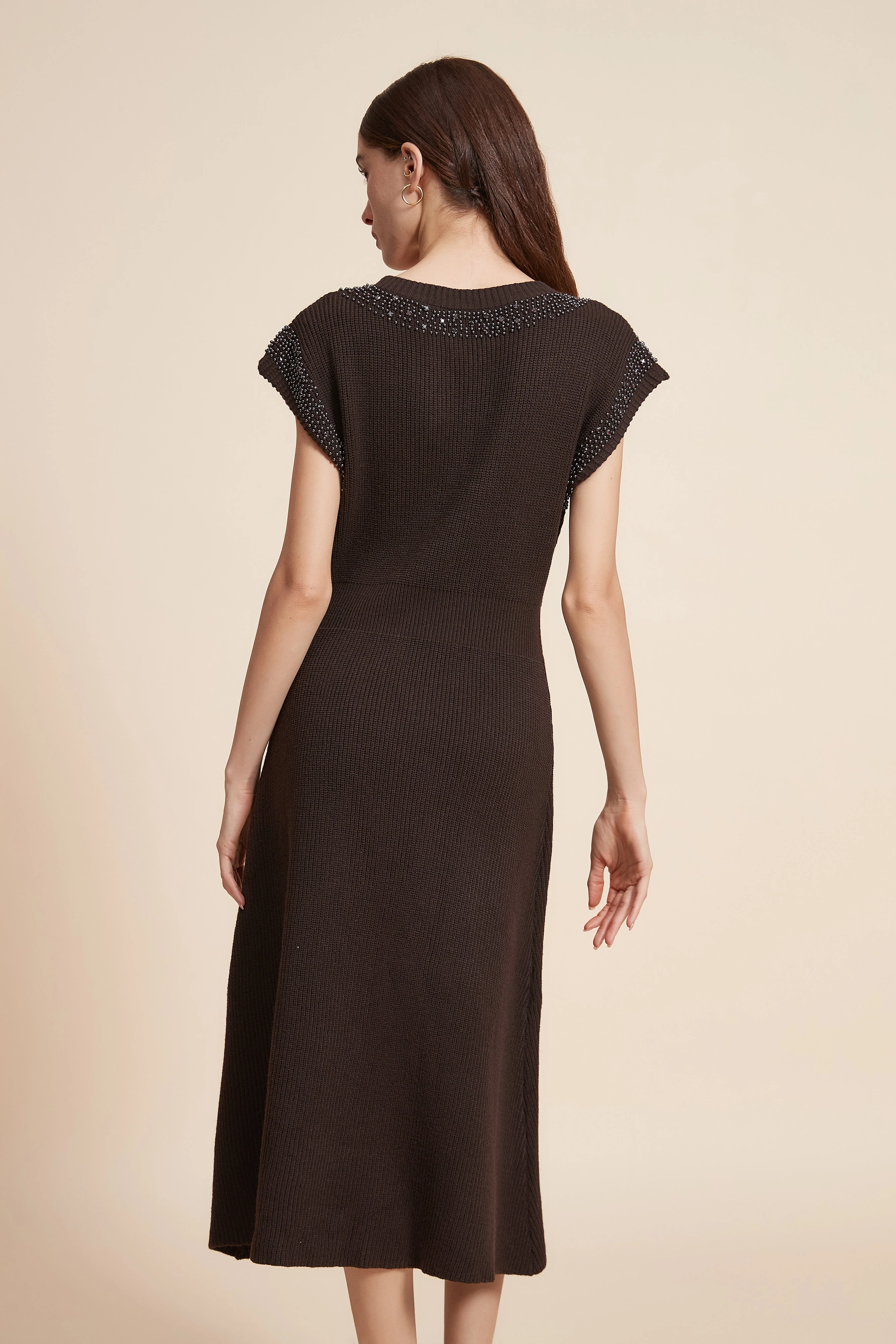 Plain Short Sleeve Maxi Dress - Image 7
