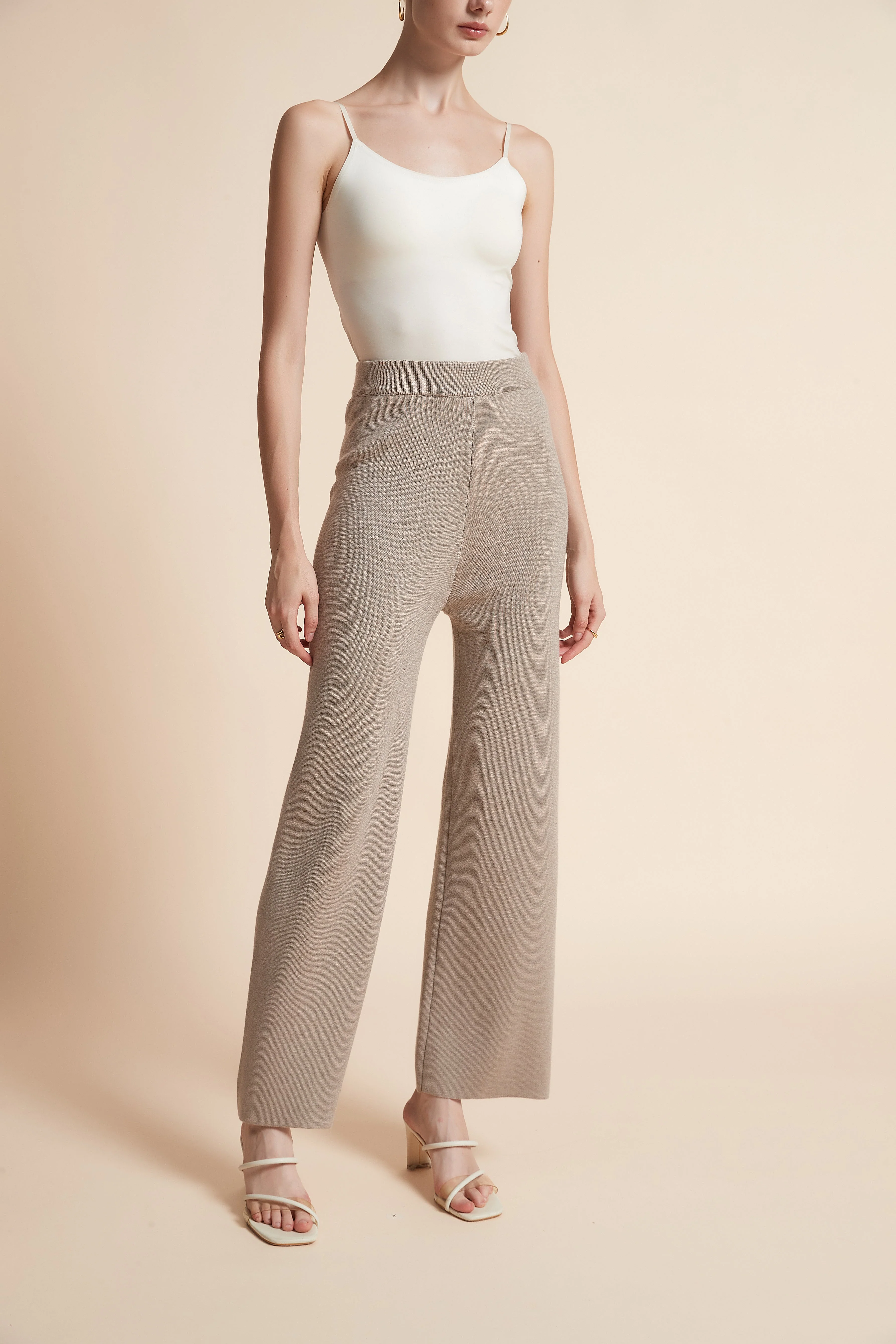 Solid Wide-Leg Pants - Image 11