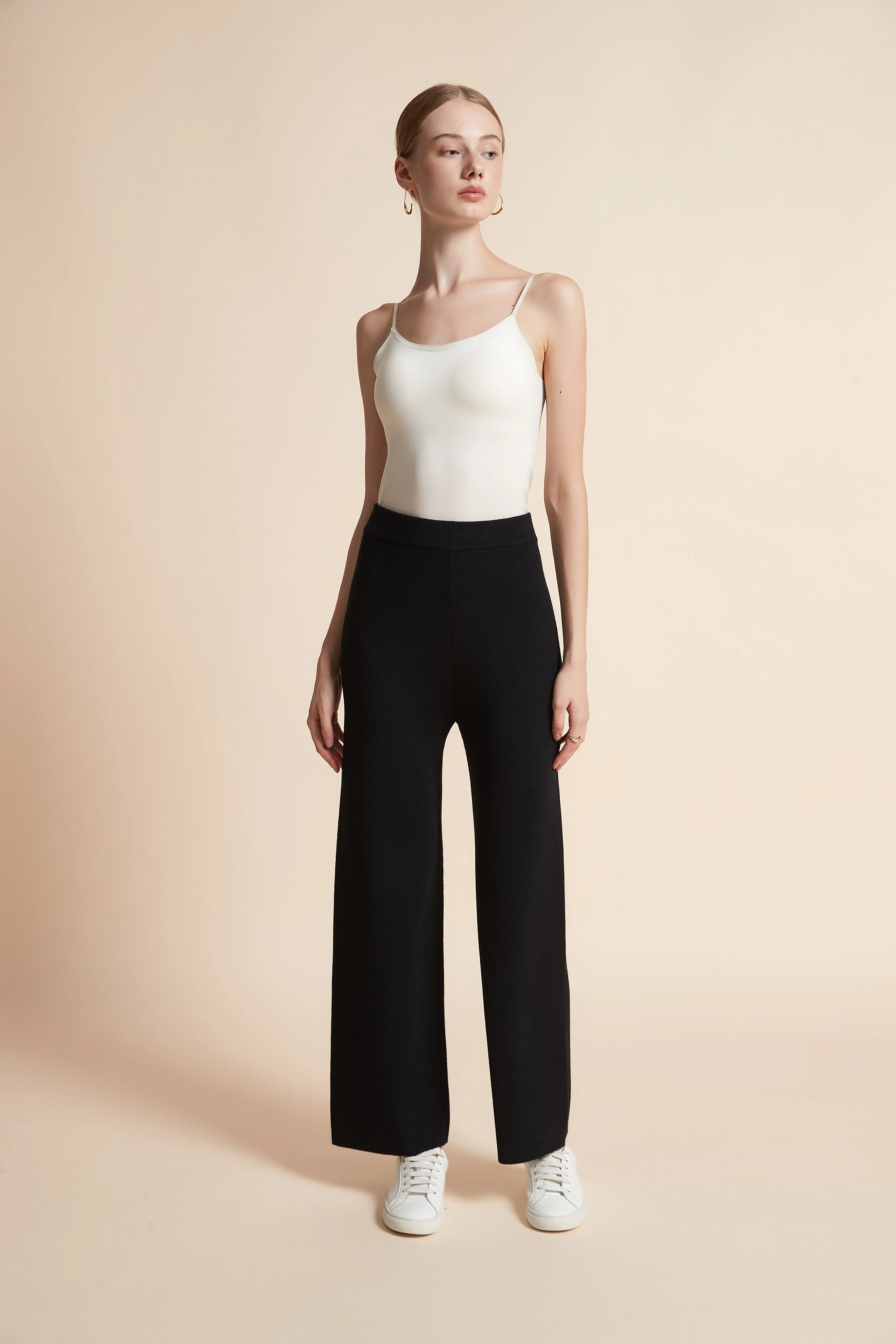 Solid Wide-Leg Pants - Image 5