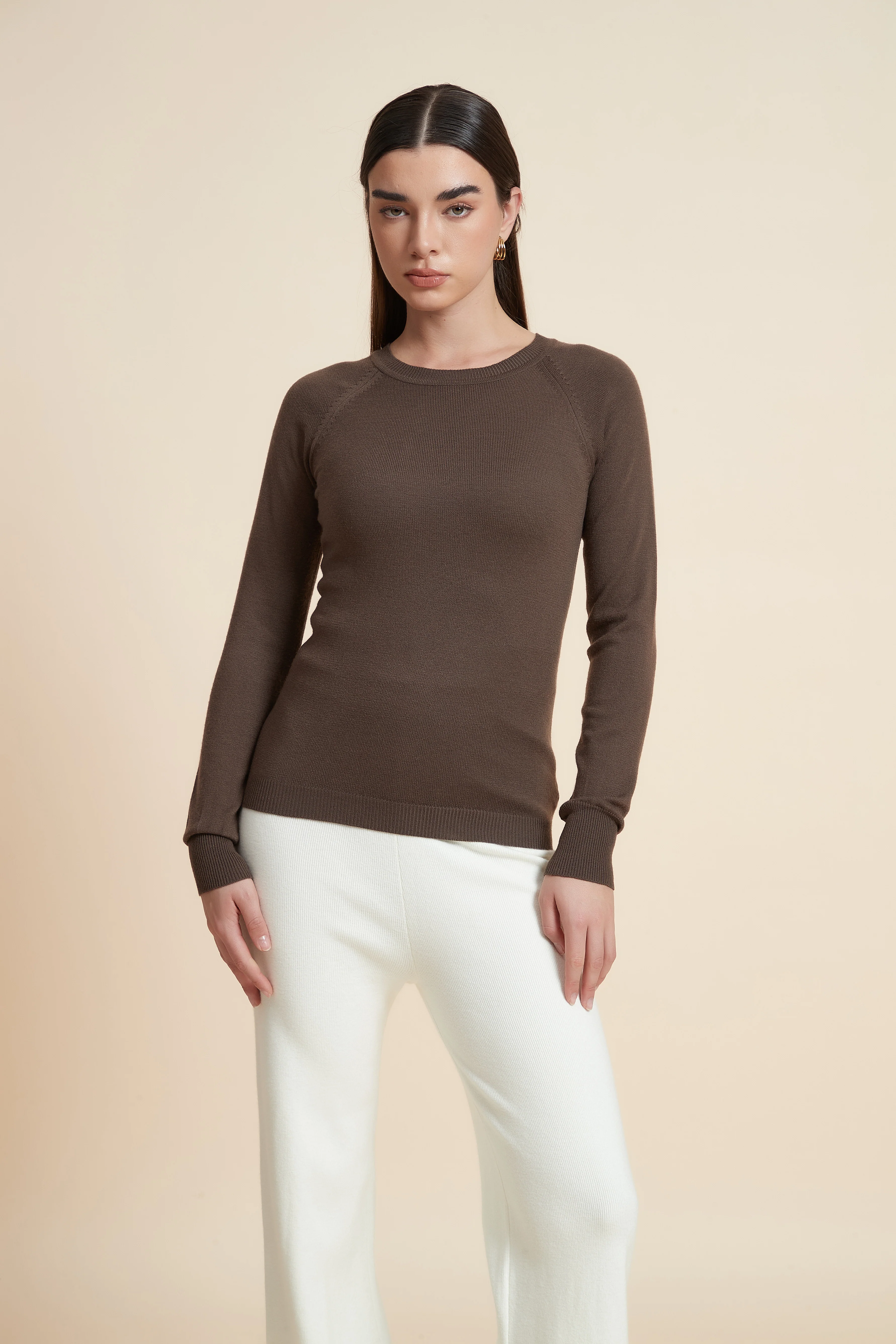 Solid Long Sleeve Blouse - Image 10