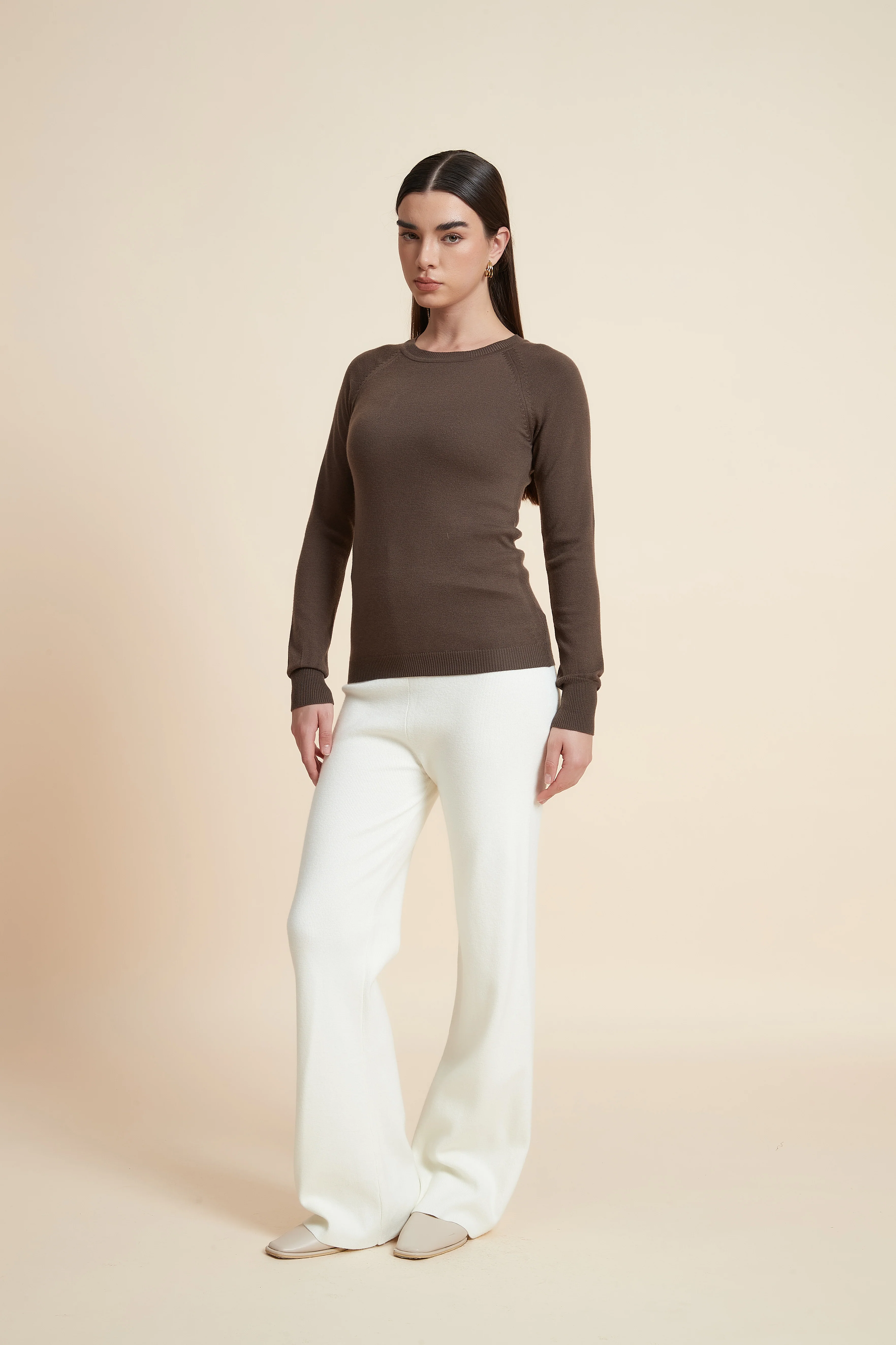 Solid Long Sleeve Blouse - Image 11
