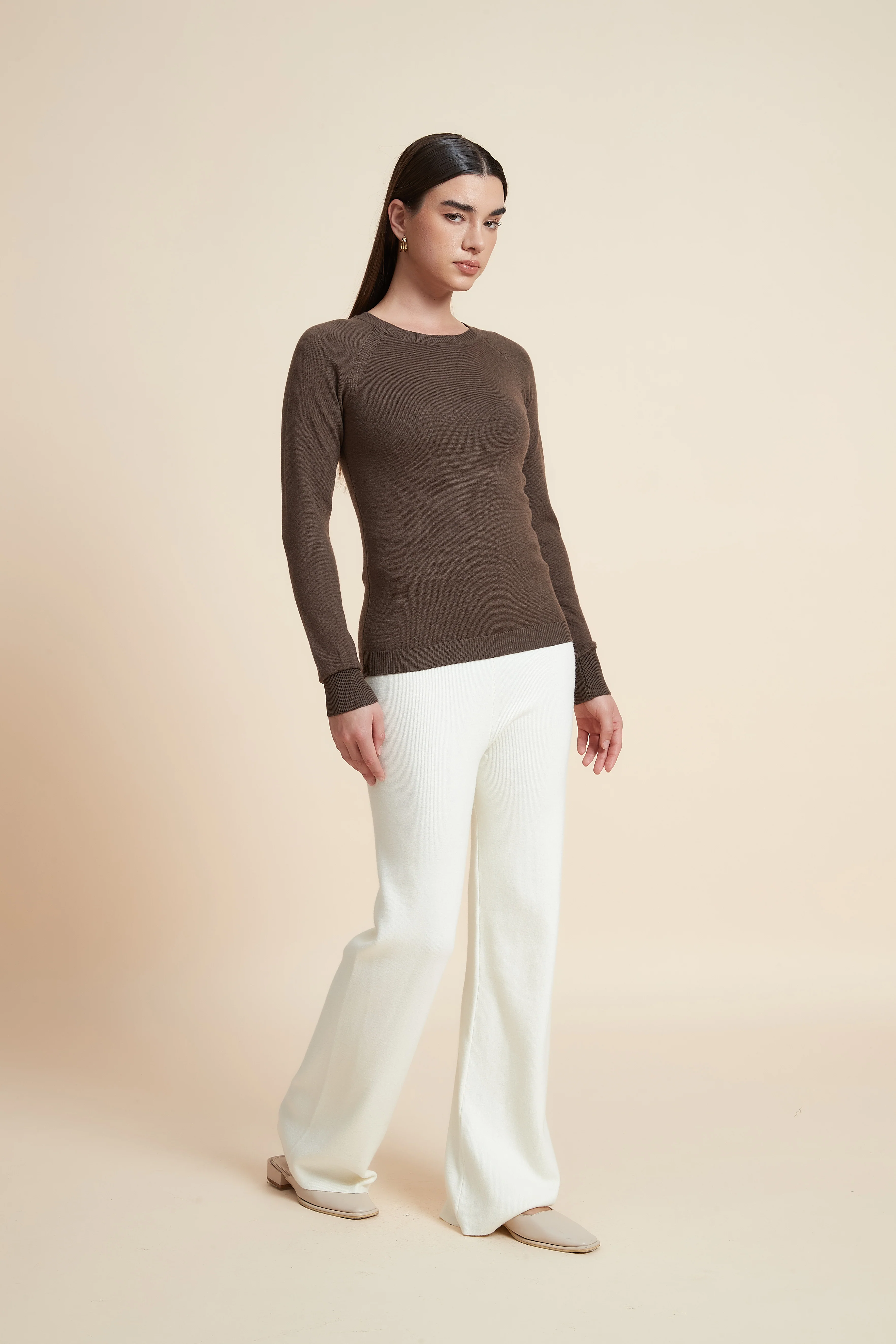 Solid Long Sleeve Blouse - Image 12