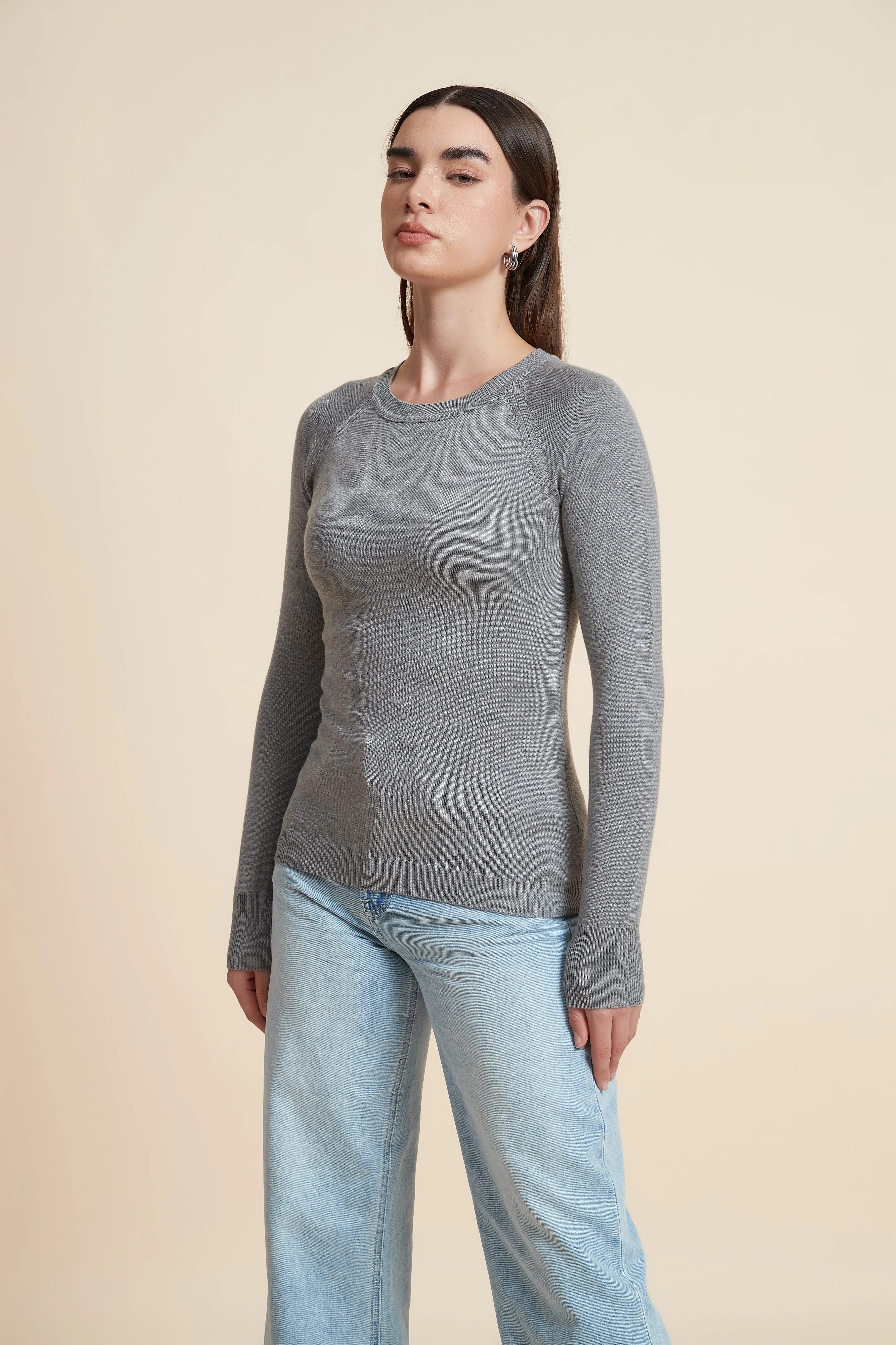 Solid Long Sleeve Blouse - Image 18