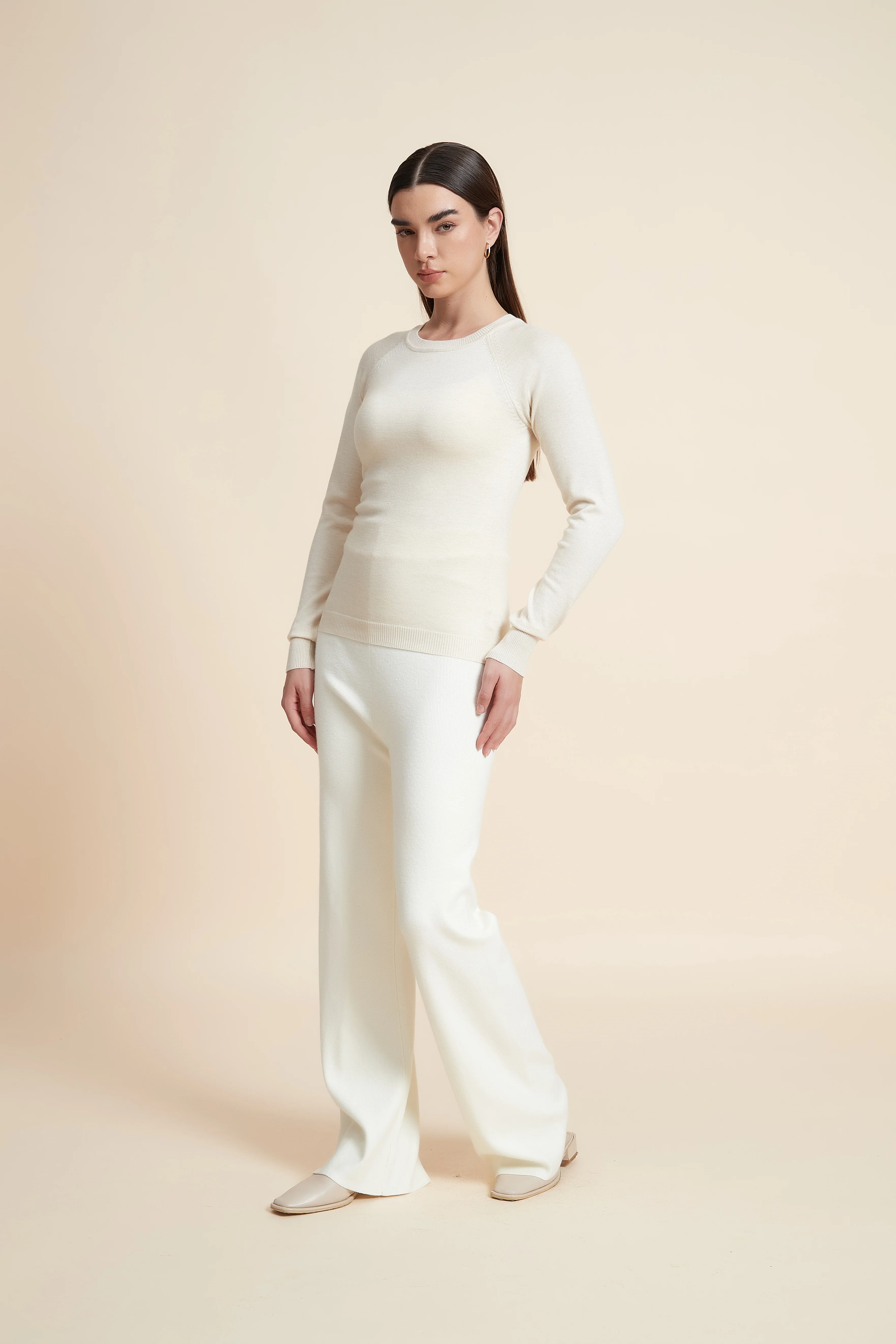 Solid Long Sleeve Blouse - Image 4