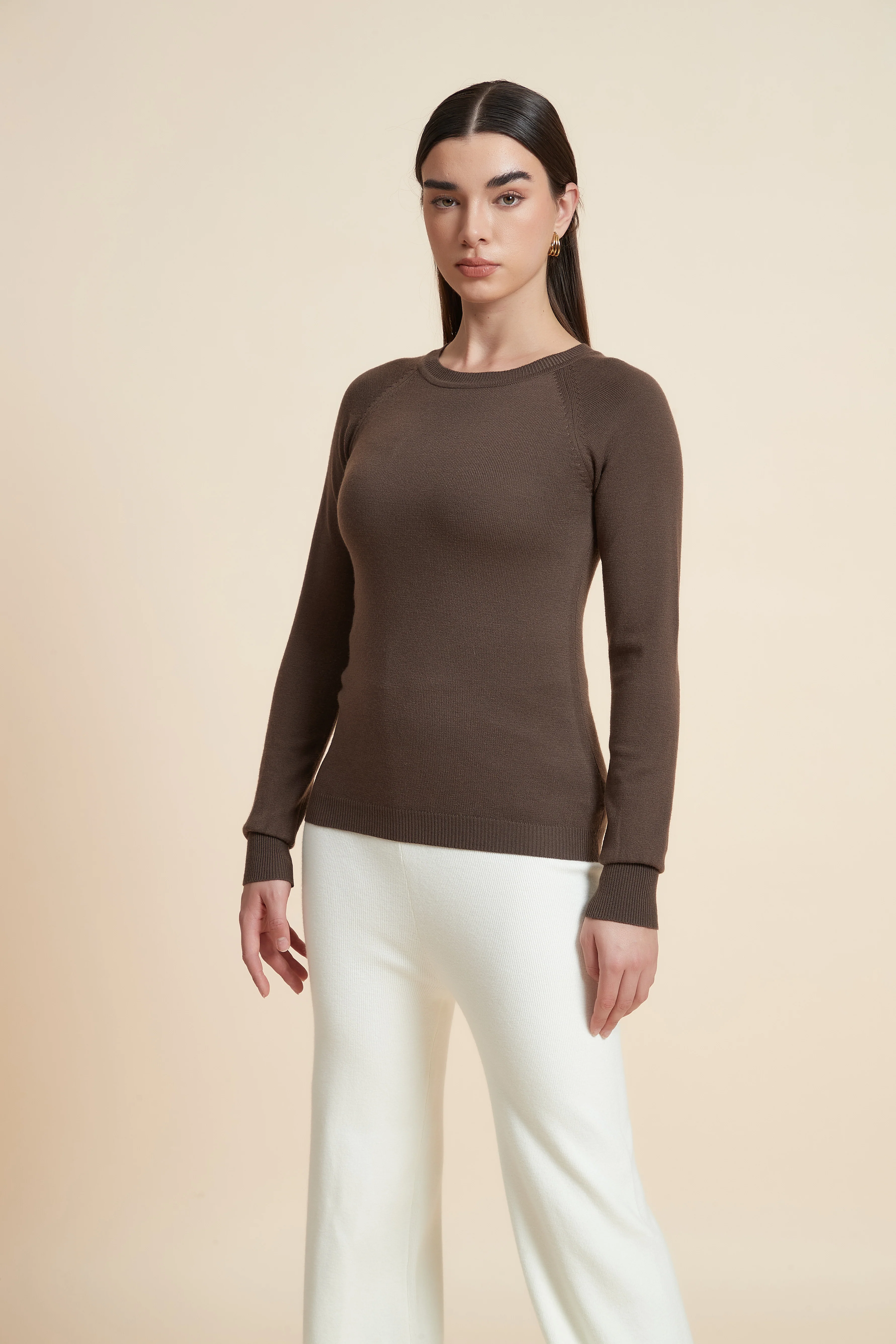 Solid Long Sleeve Blouse - Image 9