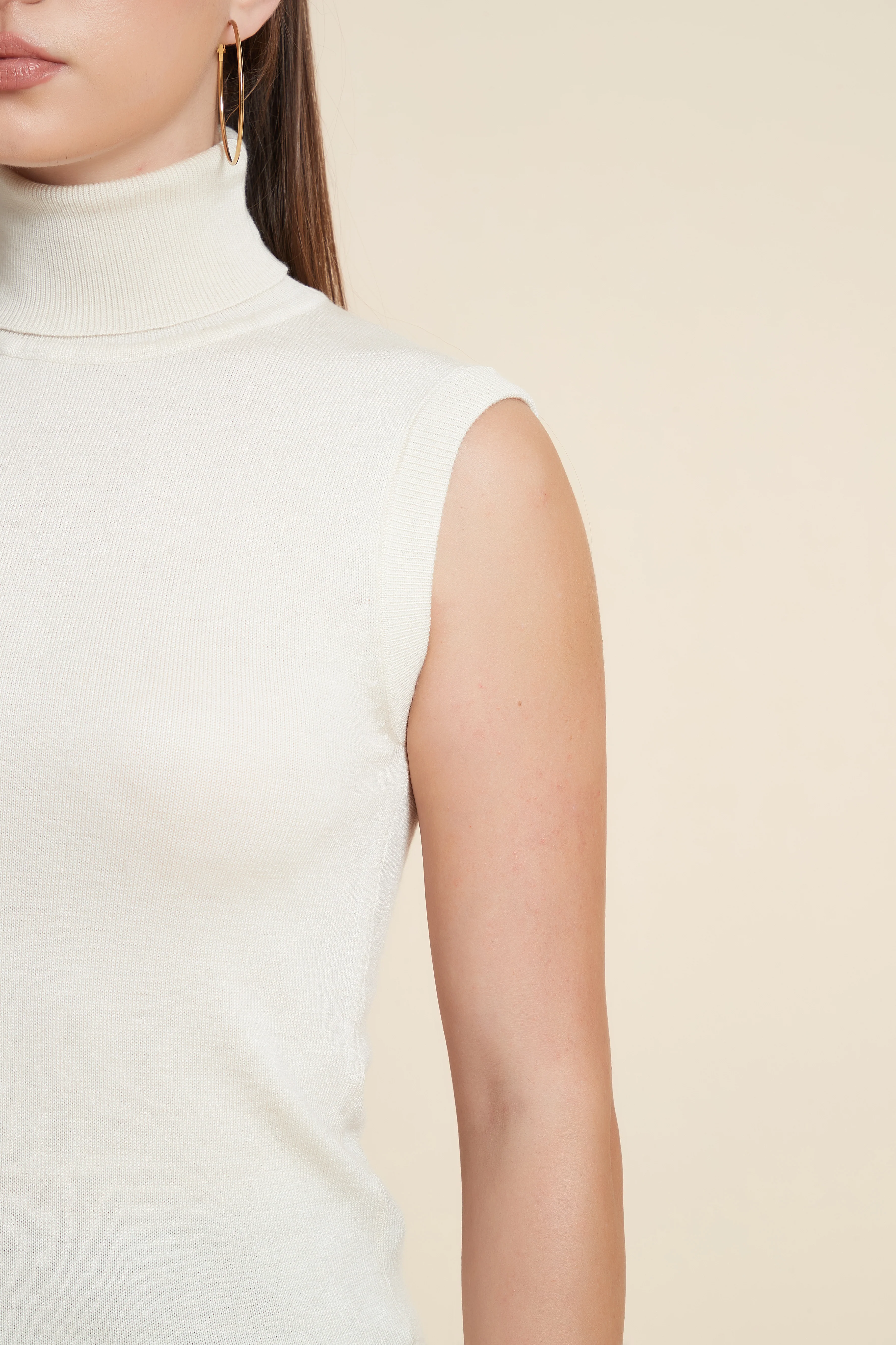 High Neck Sleeveless Blouse - Image 6