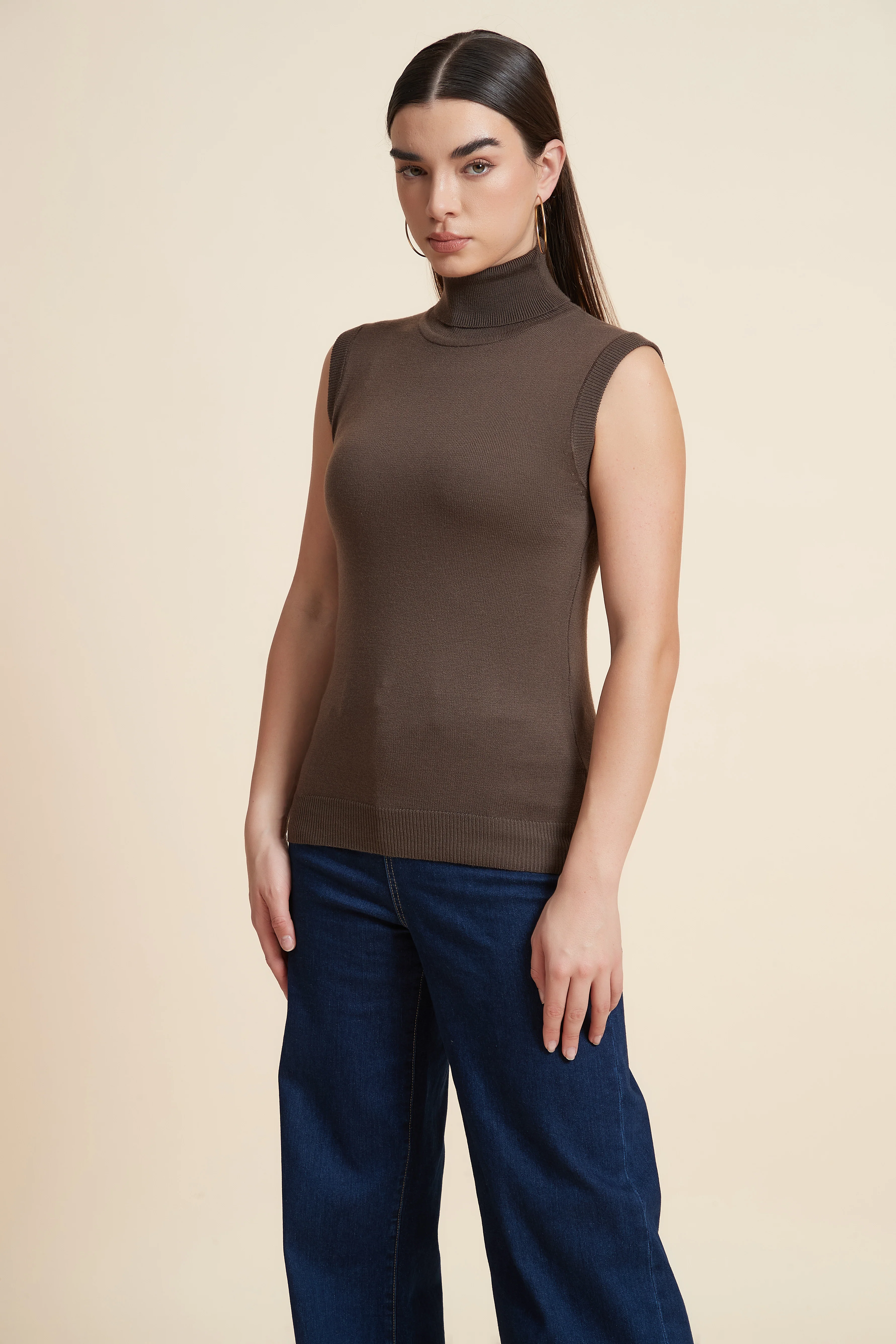 High Neck Sleeveless Blouse - Image 9