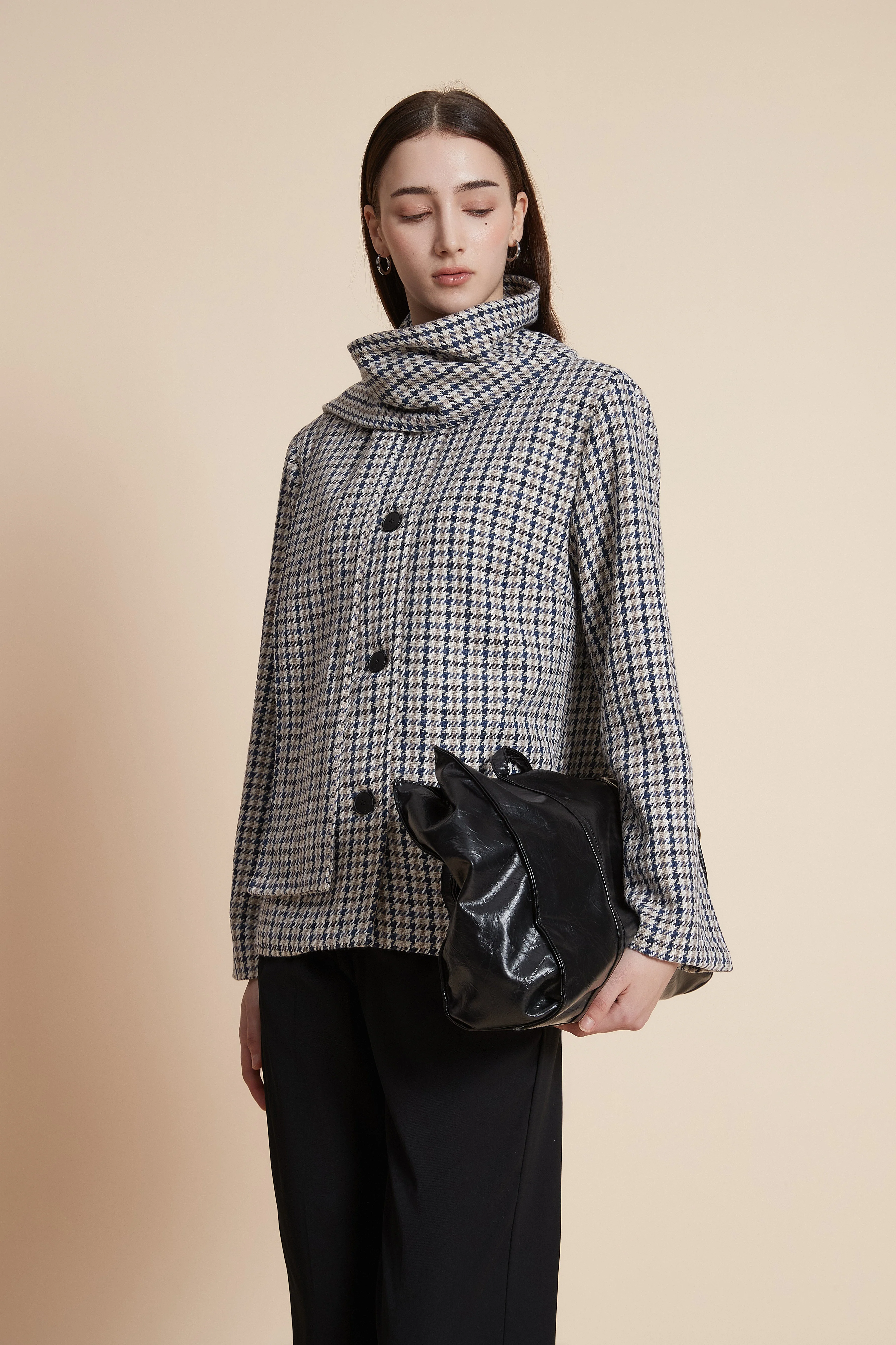 Long-sleeved plaid jacket - Image 6